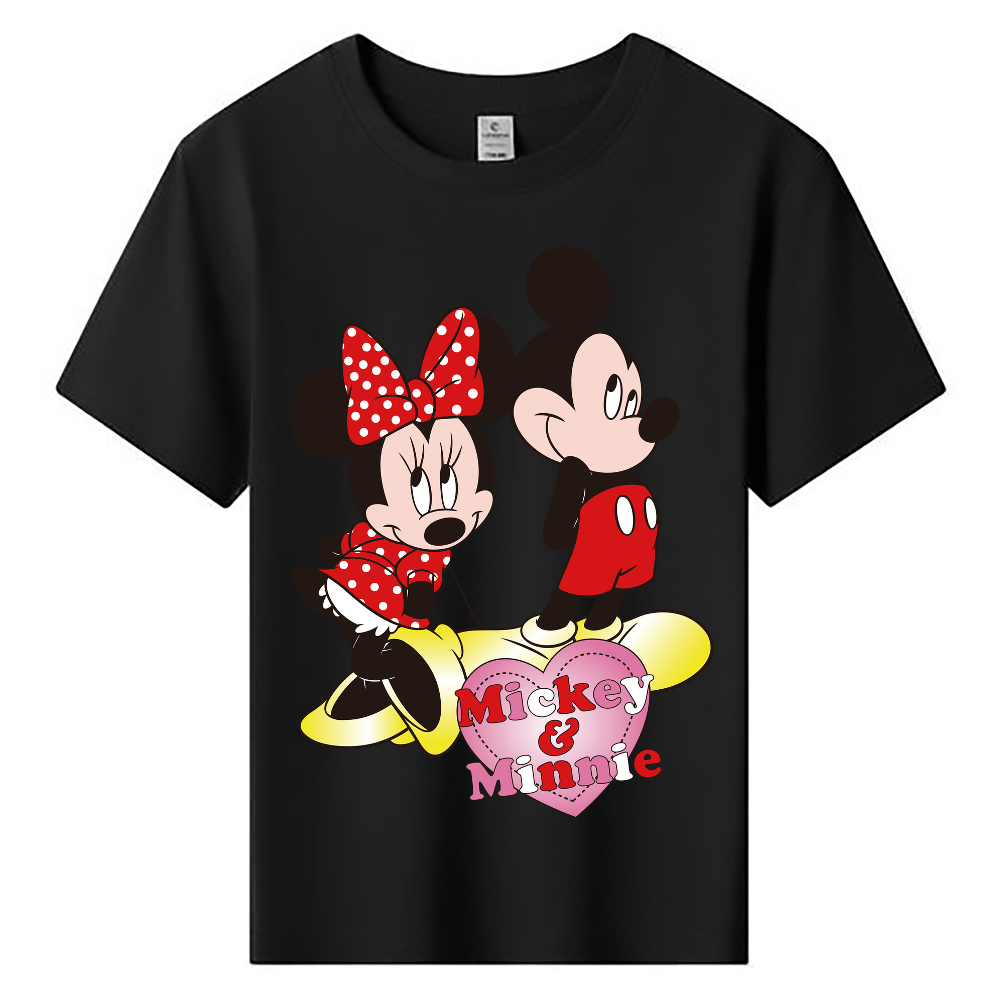 ミッキーマウス Mickey Mouse 綿100％キッズTシャツ（フロントプリント）