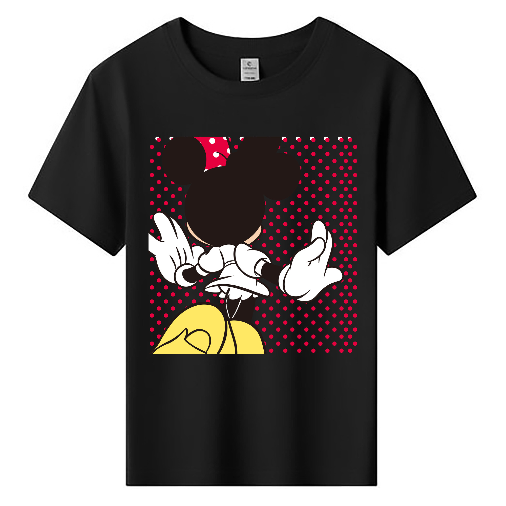 ミッキーマウス Mickey Mouse 綿100％キッズTシャツ（フロントプリント）