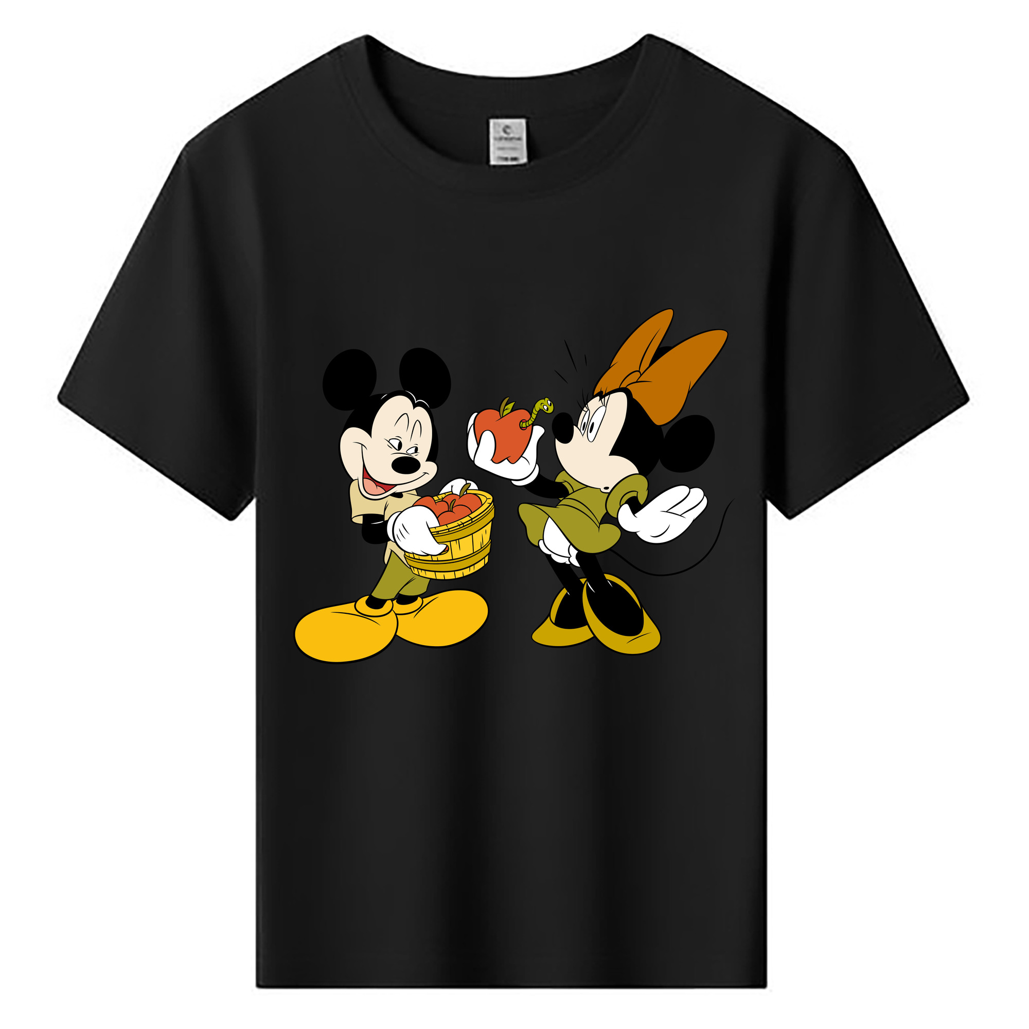 ミッキーマウス Mickey Mouse 綿100％キッズTシャツ（フロントプリント）