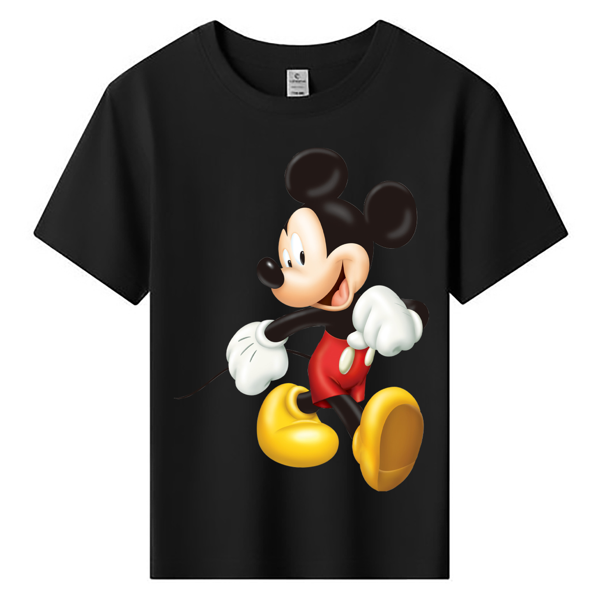 ミッキーマウス Mickey Mouse 綿100％キッズTシャツ（フロントプリント）