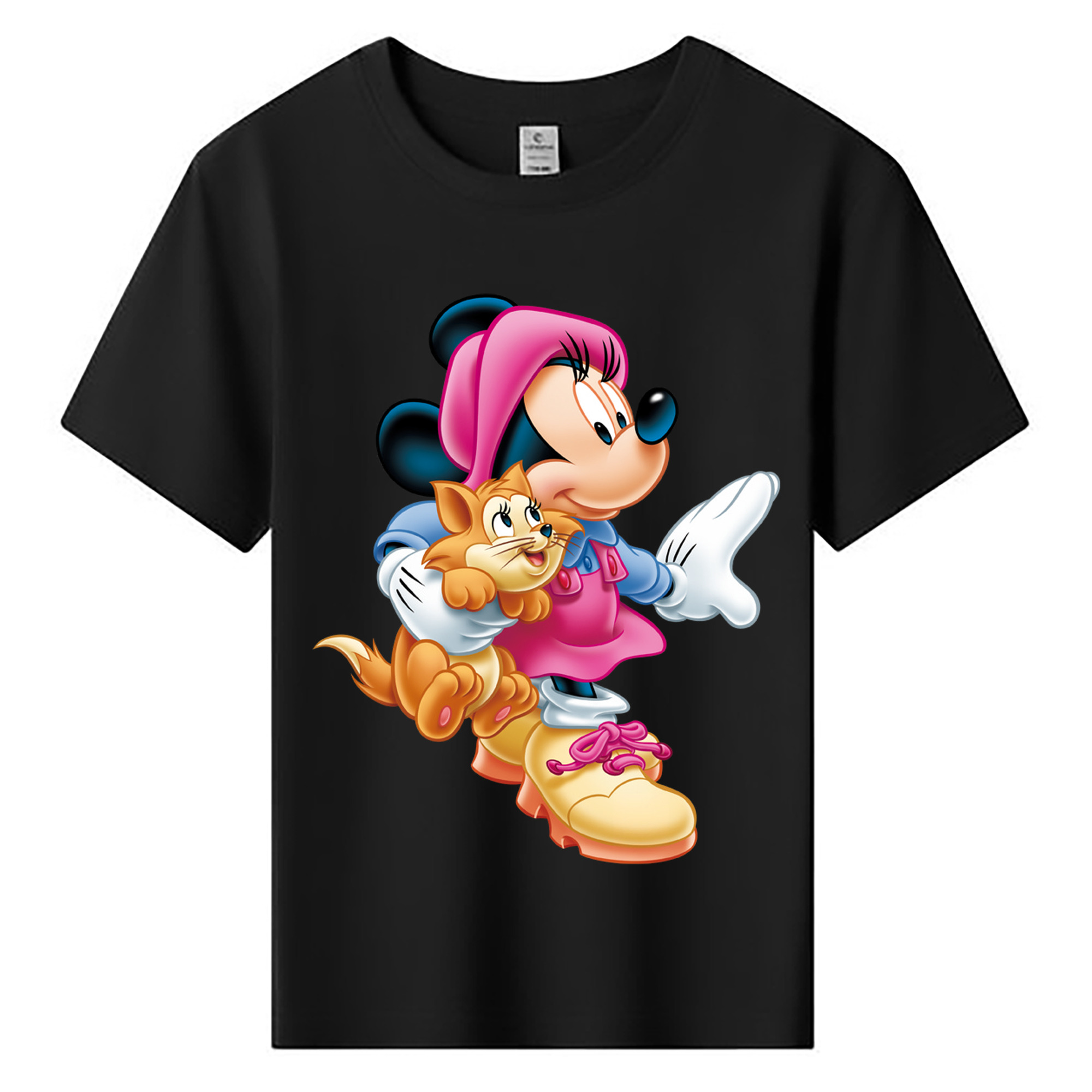 ミッキーマウス Mickey Mouse 綿100％キッズTシャツ（フロントプリント）