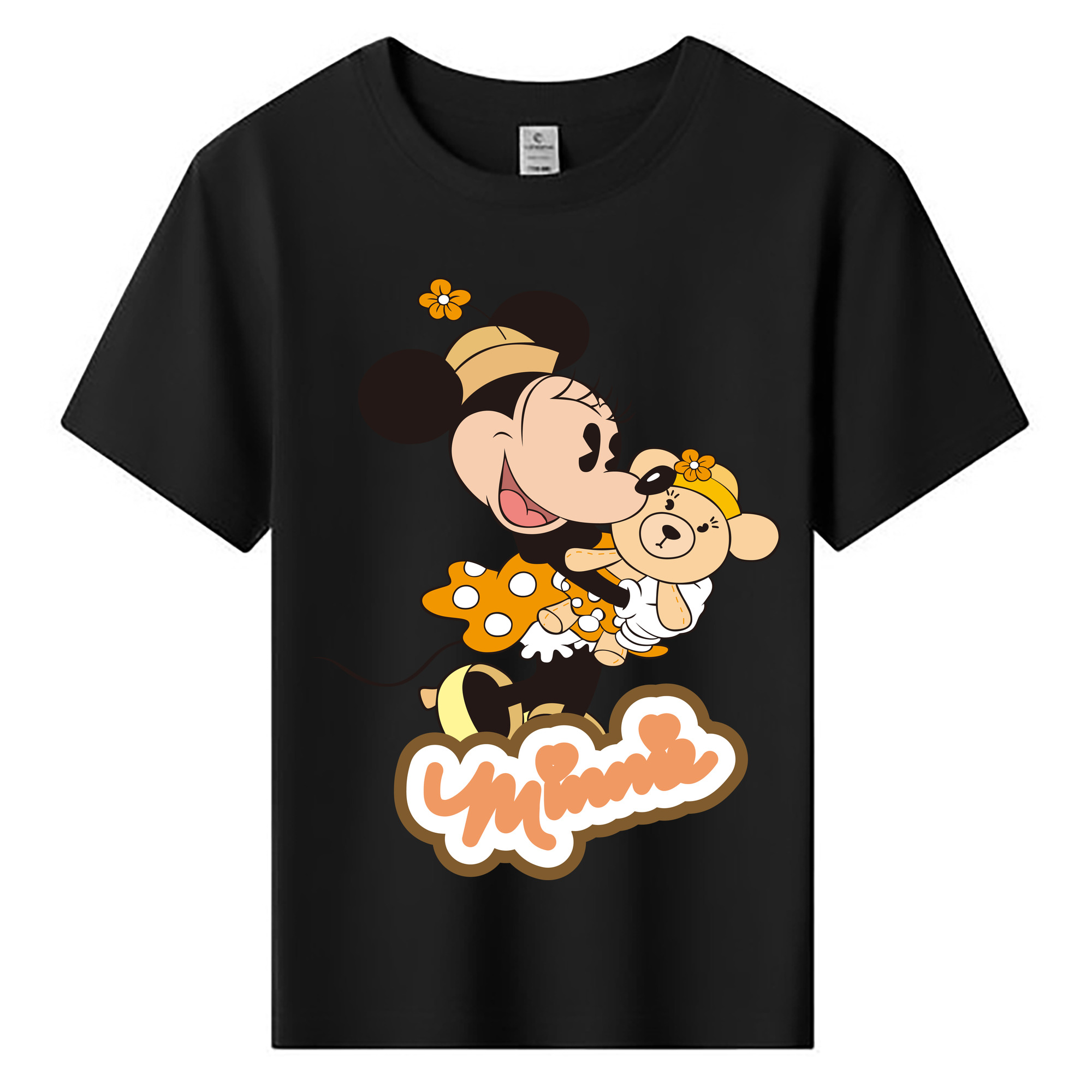 ミッキーマウス Mickey Mouse 綿100％キッズTシャツ（フロントプリント）