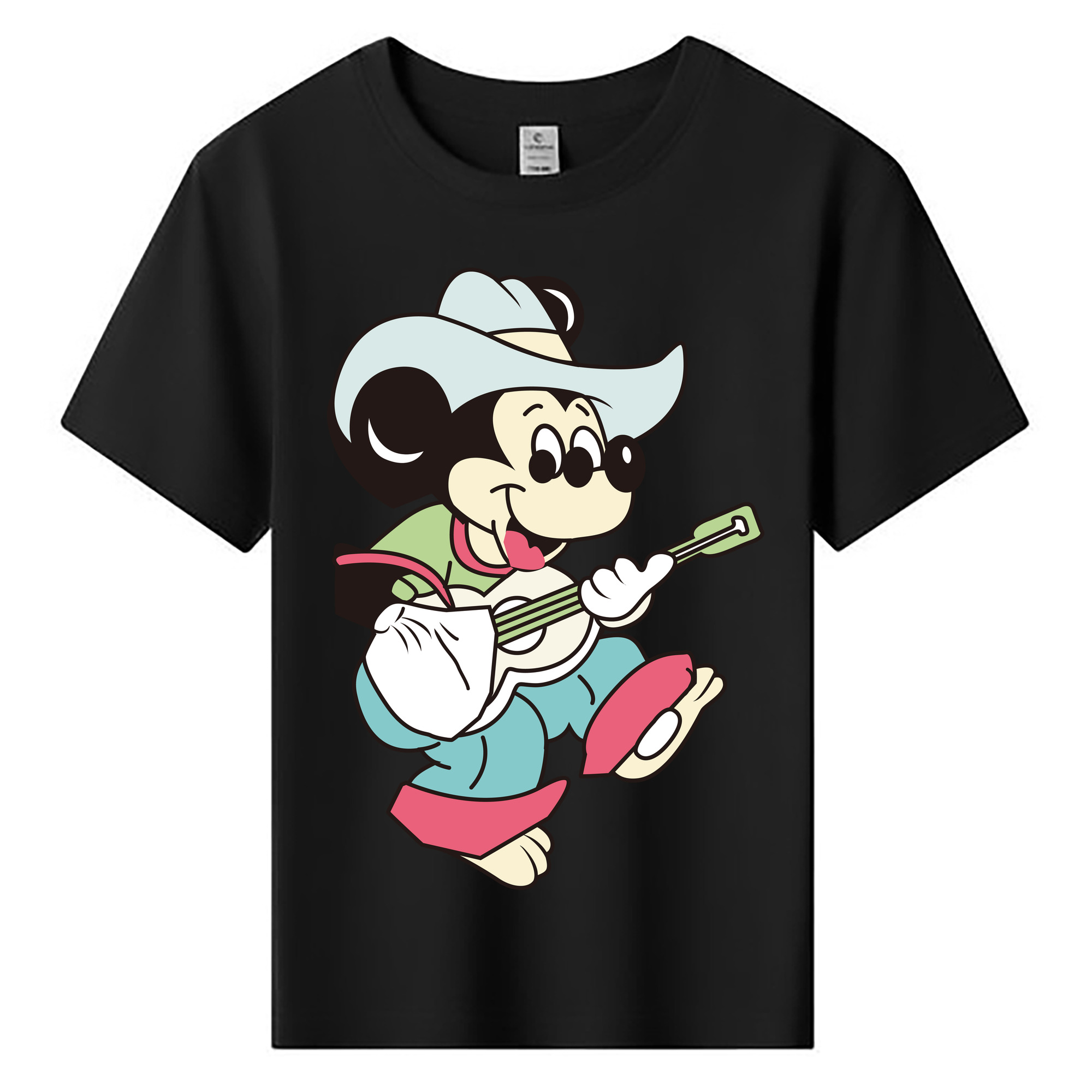 ミッキーマウス Mickey Mouse 綿100％キッズTシャツ（フロントプリント）
