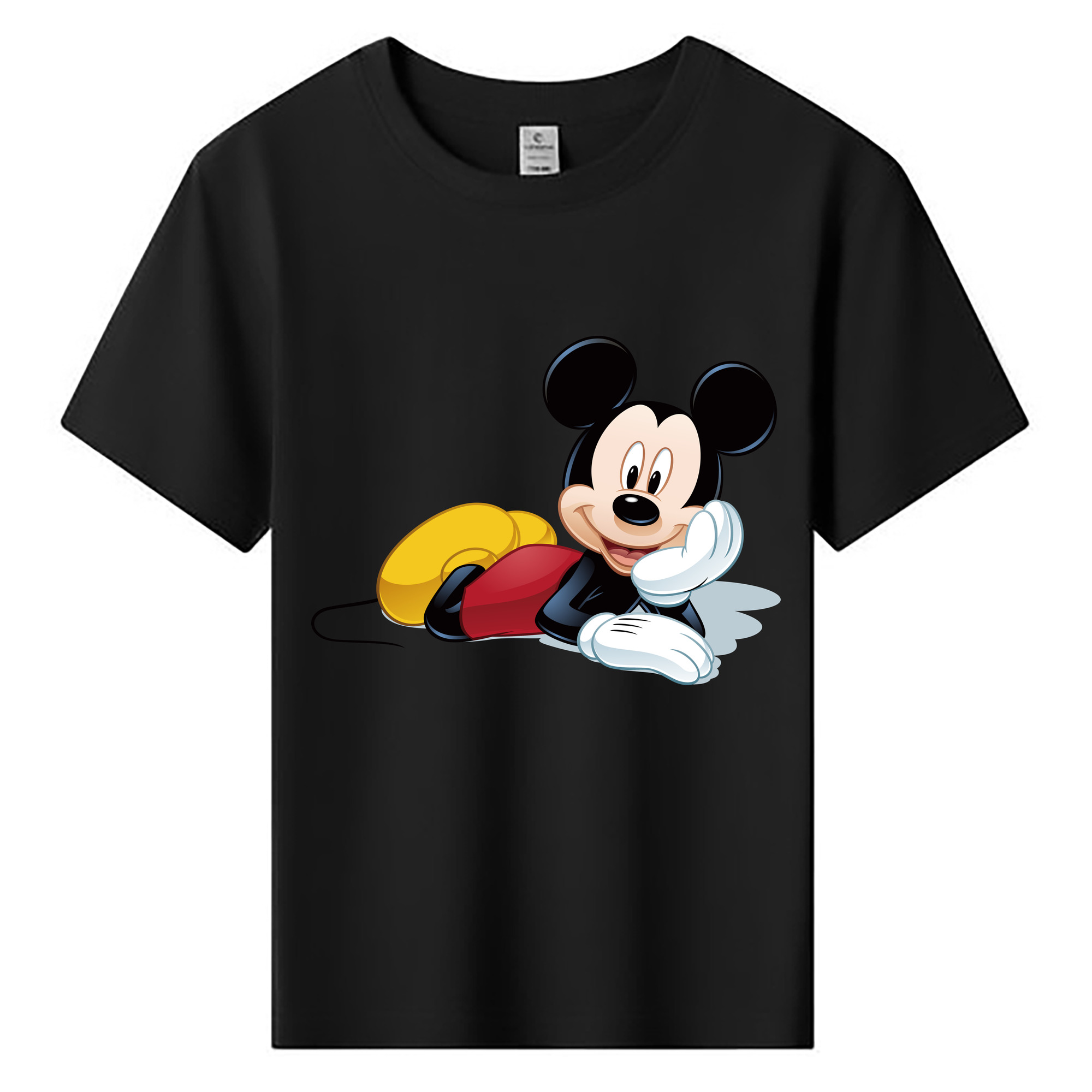 ミッキーマウス Mickey Mouse 綿100％キッズTシャツ（フロントプリント）
