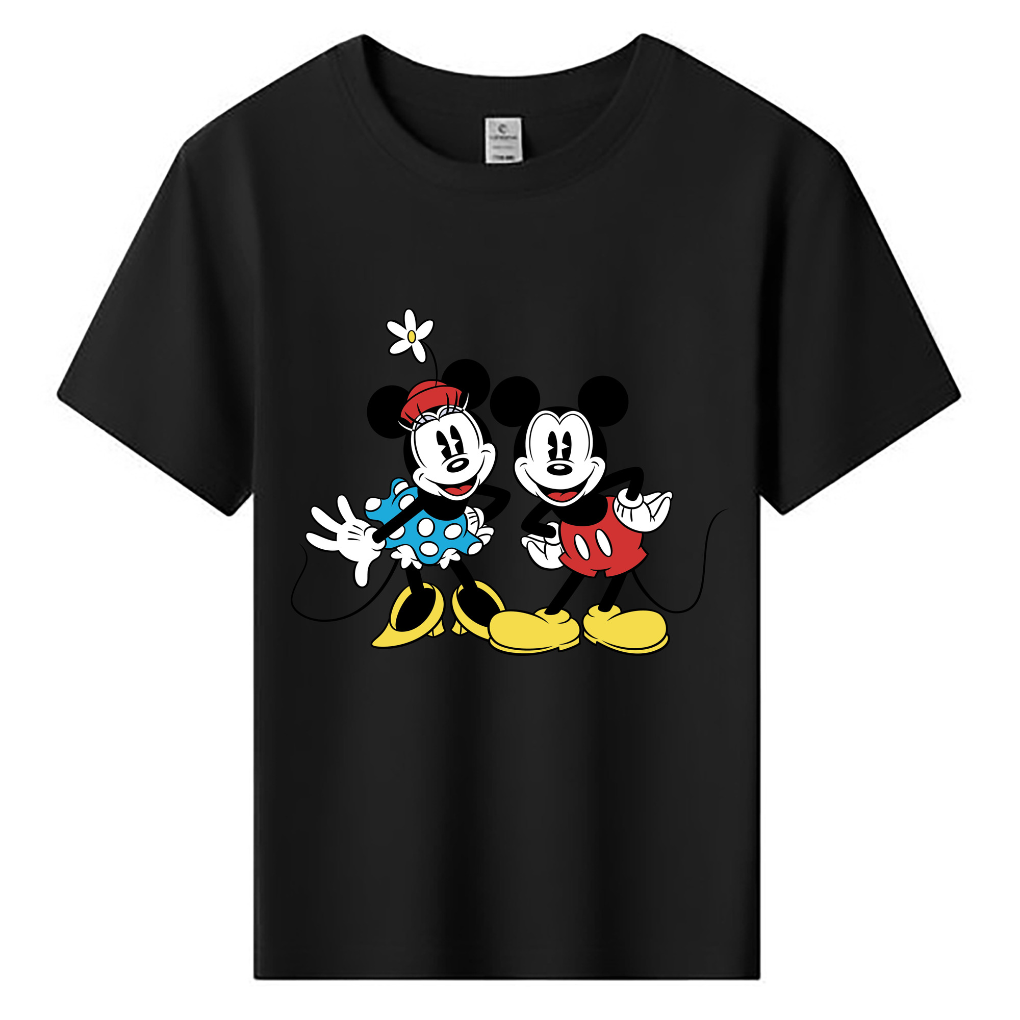 ミッキーマウス Mickey Mouse 綿100％キッズTシャツ（フロントプリント）