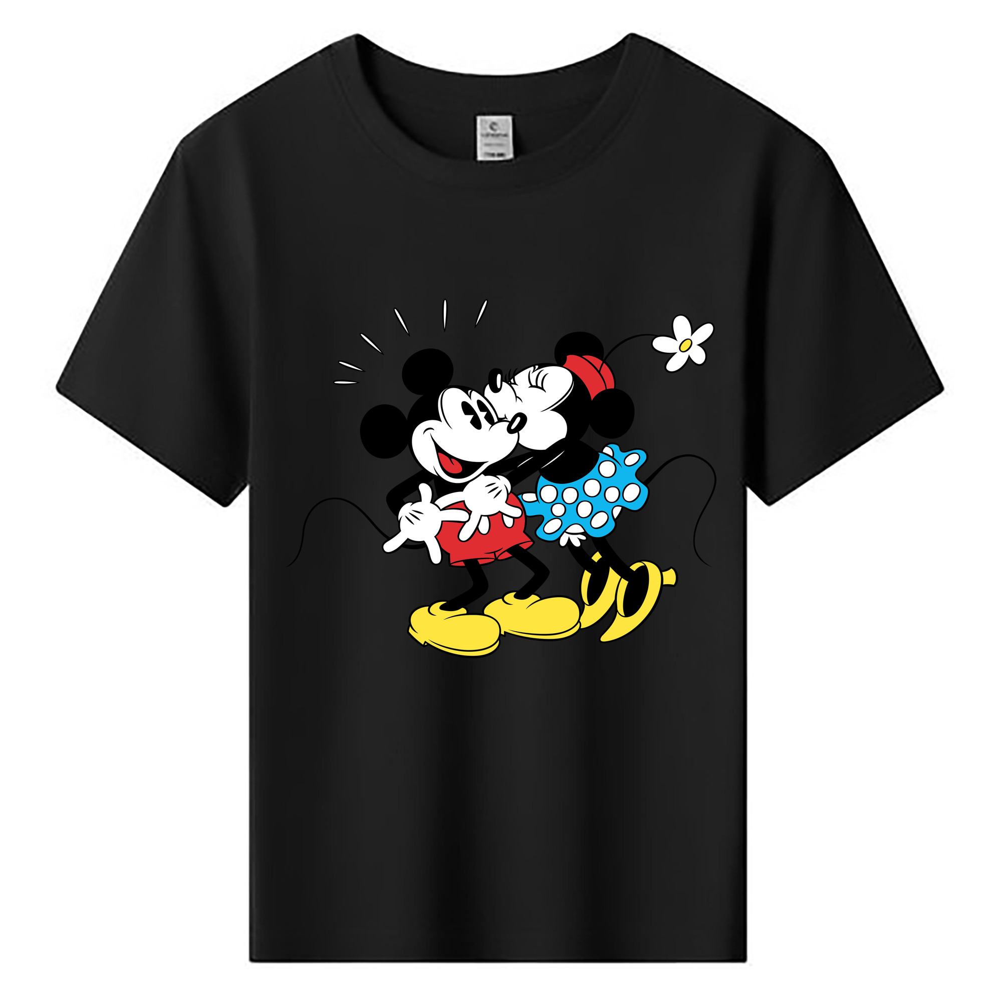 ミッキーマウス Mickey Mouse 綿100％キッズTシャツ（フロントプリント）