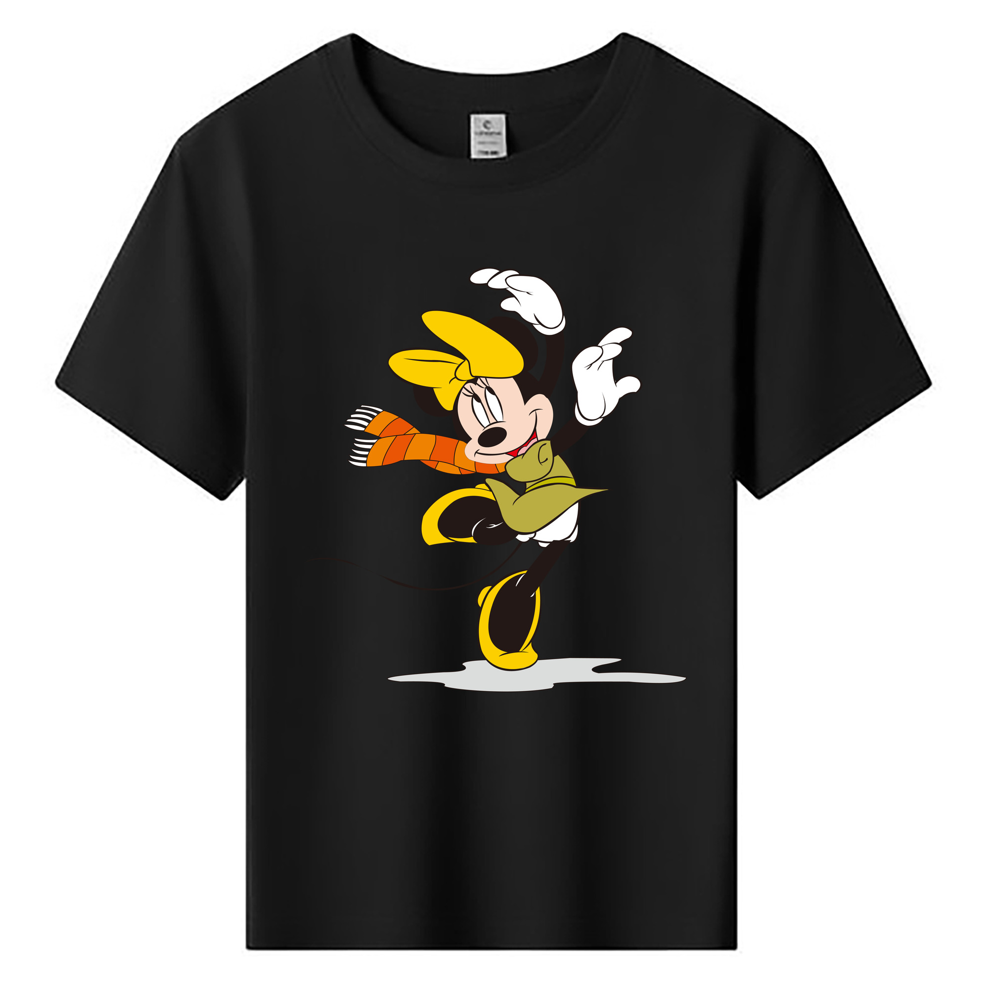 ミッキーマウス Mickey Mouse 綿100％キッズTシャツ（フロントプリント）