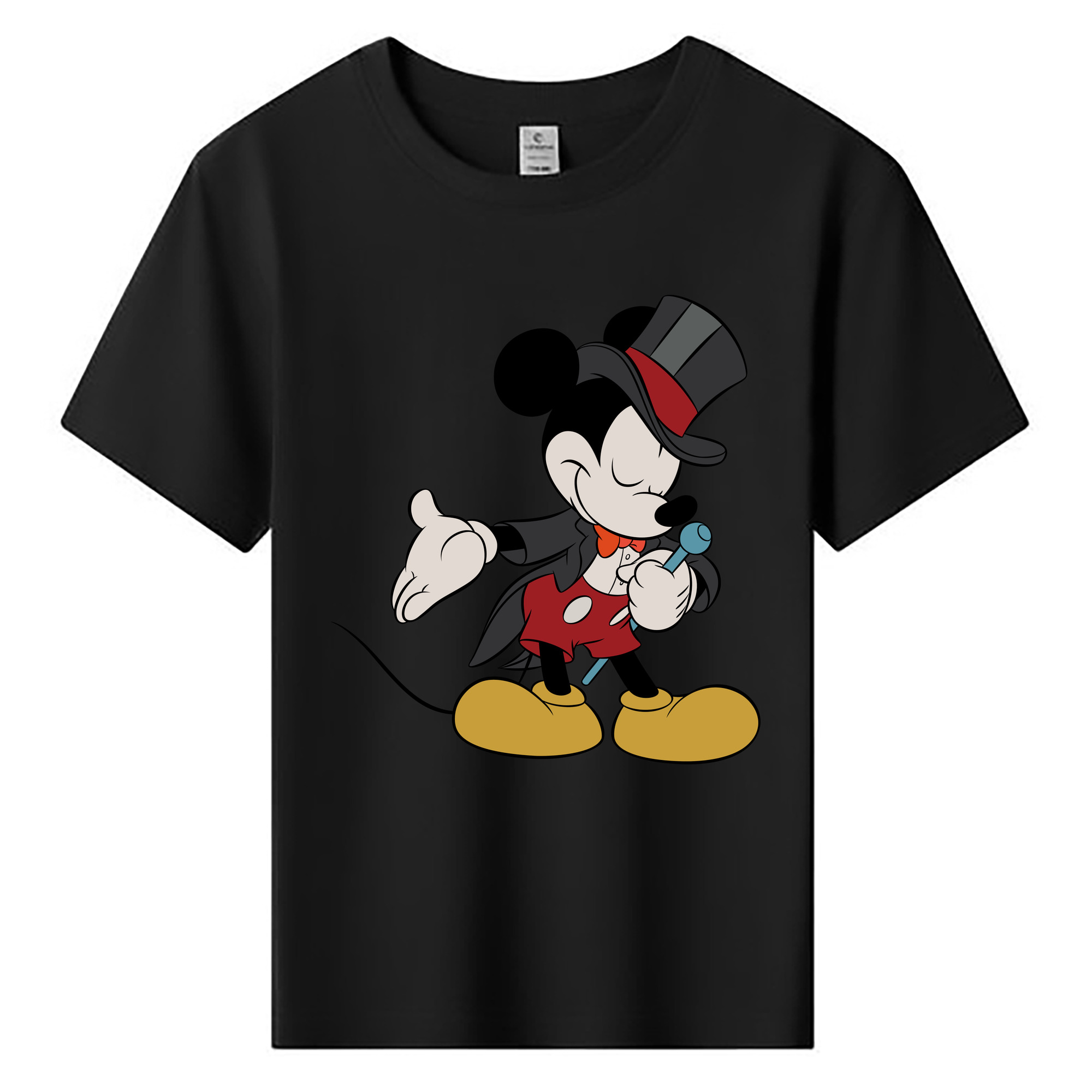 ミッキーマウス Mickey Mouse 綿100％キッズTシャツ（フロントプリント）