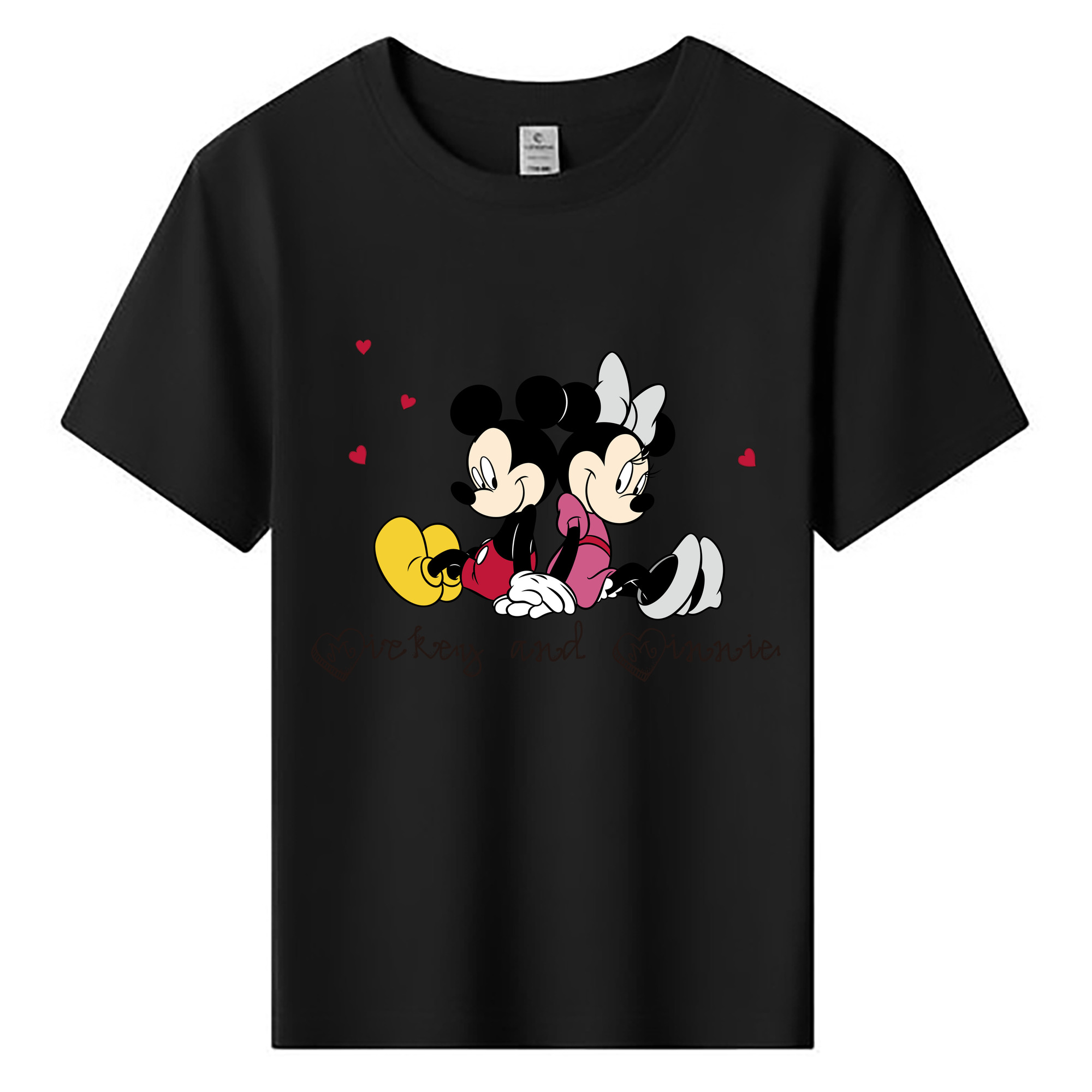 ミッキーマウス Mickey Mouse 綿100％キッズTシャツ（フロントプリント）