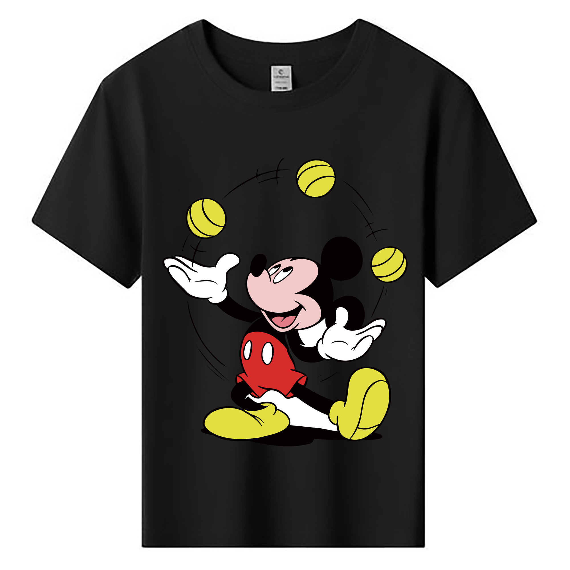 ミッキーマウス Mickey Mouse 綿100％キッズTシャツ（フロントプリント）