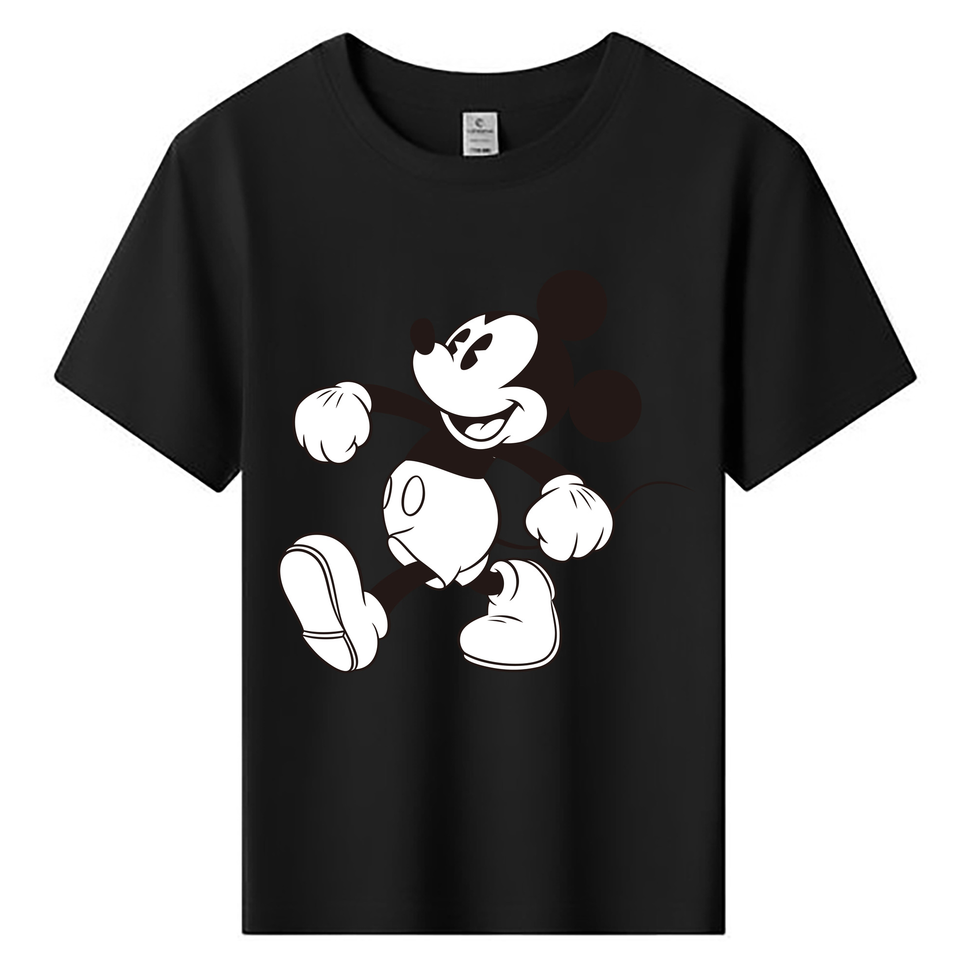 ミッキーマウス Mickey Mouse 綿100％キッズTシャツ（フロントプリント）