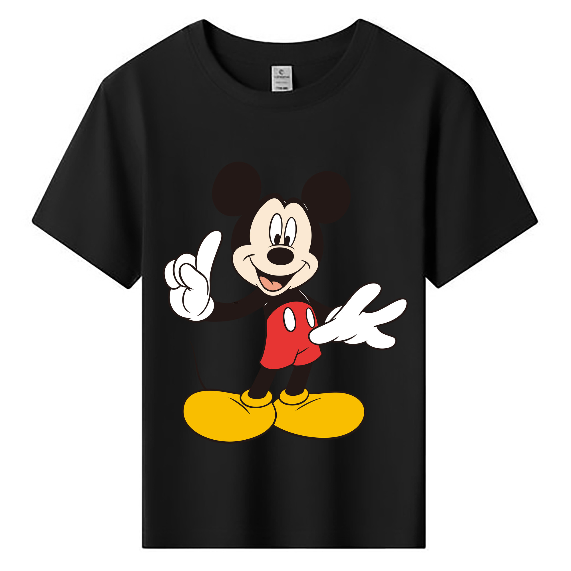 ミッキーマウス Mickey Mouse 綿100％キッズTシャツ（フロントプリント）