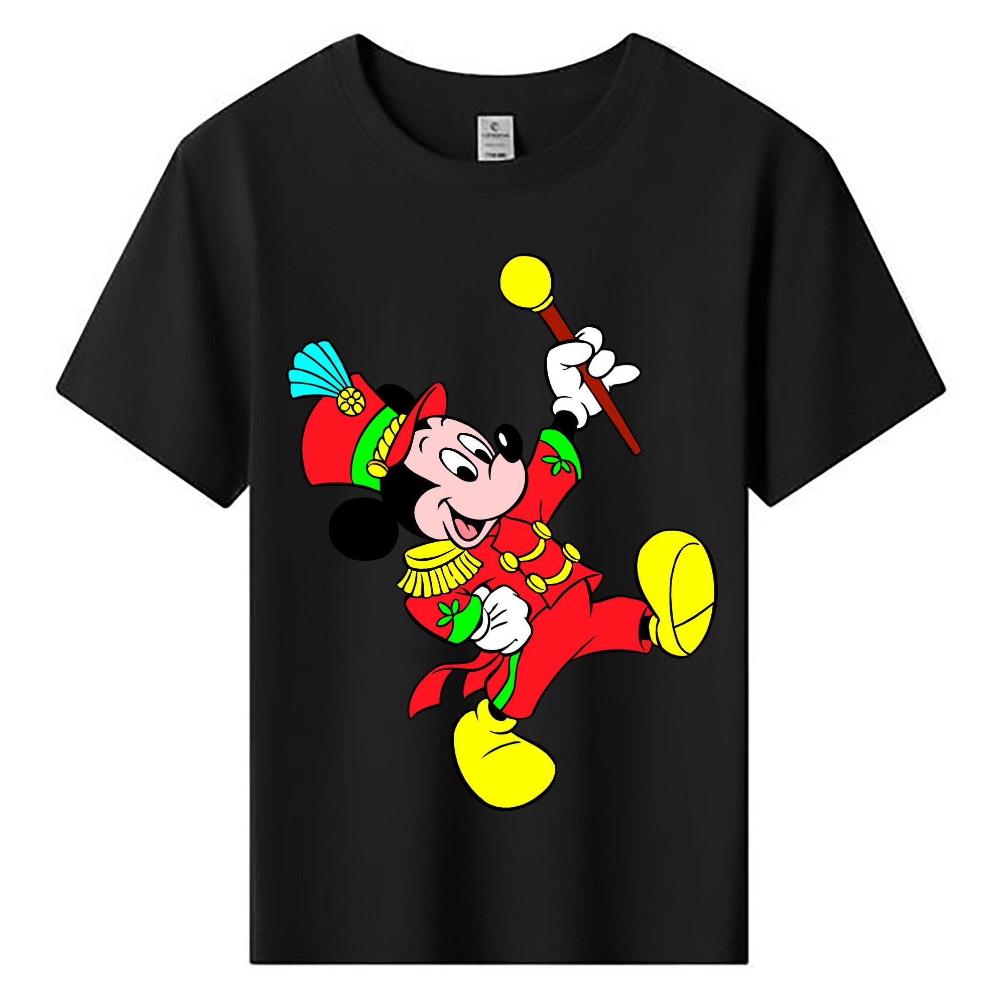 ミッキーマウス Mickey Mouse 綿100％キッズTシャツ（フロントプリント）