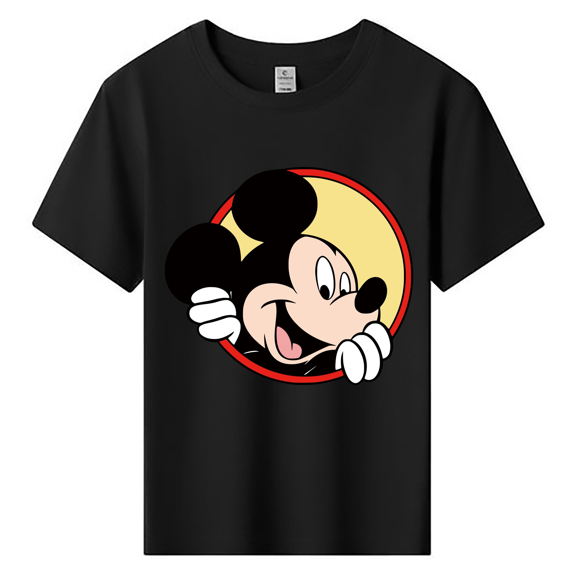 （画像用） ミッキーマウス Mickey Mouse 綿100％キッズTシャツ（フロントプリント）