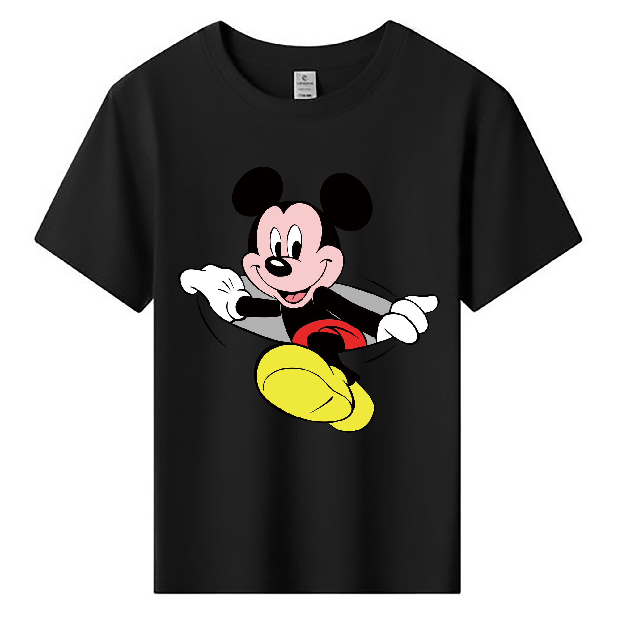 ミッキーマウス Mickey Mouse 綿100％キッズTシャツ（フロントプリント）