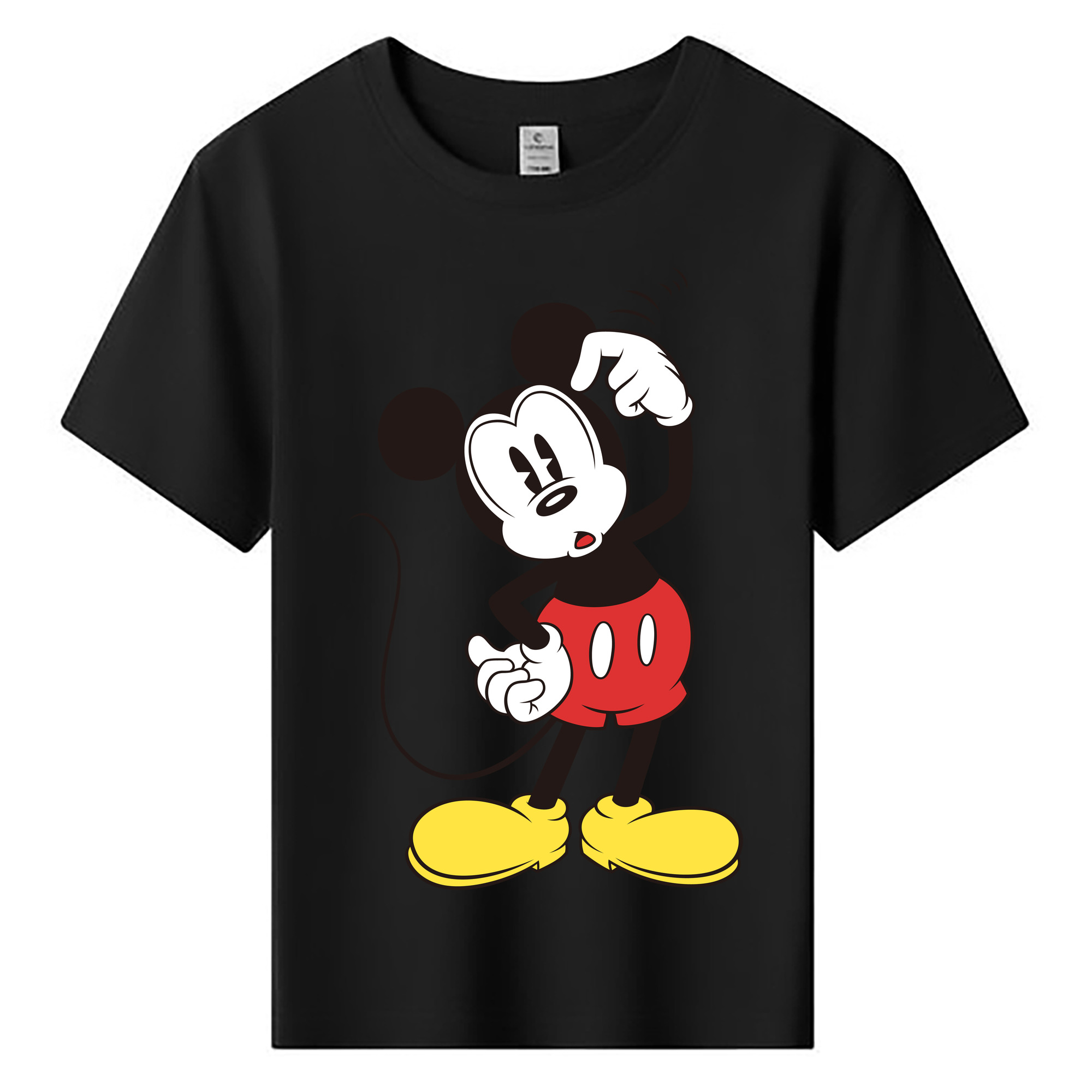 ミッキーマウス Mickey Mouse 綿100％キッズTシャツ（フロントプリント）