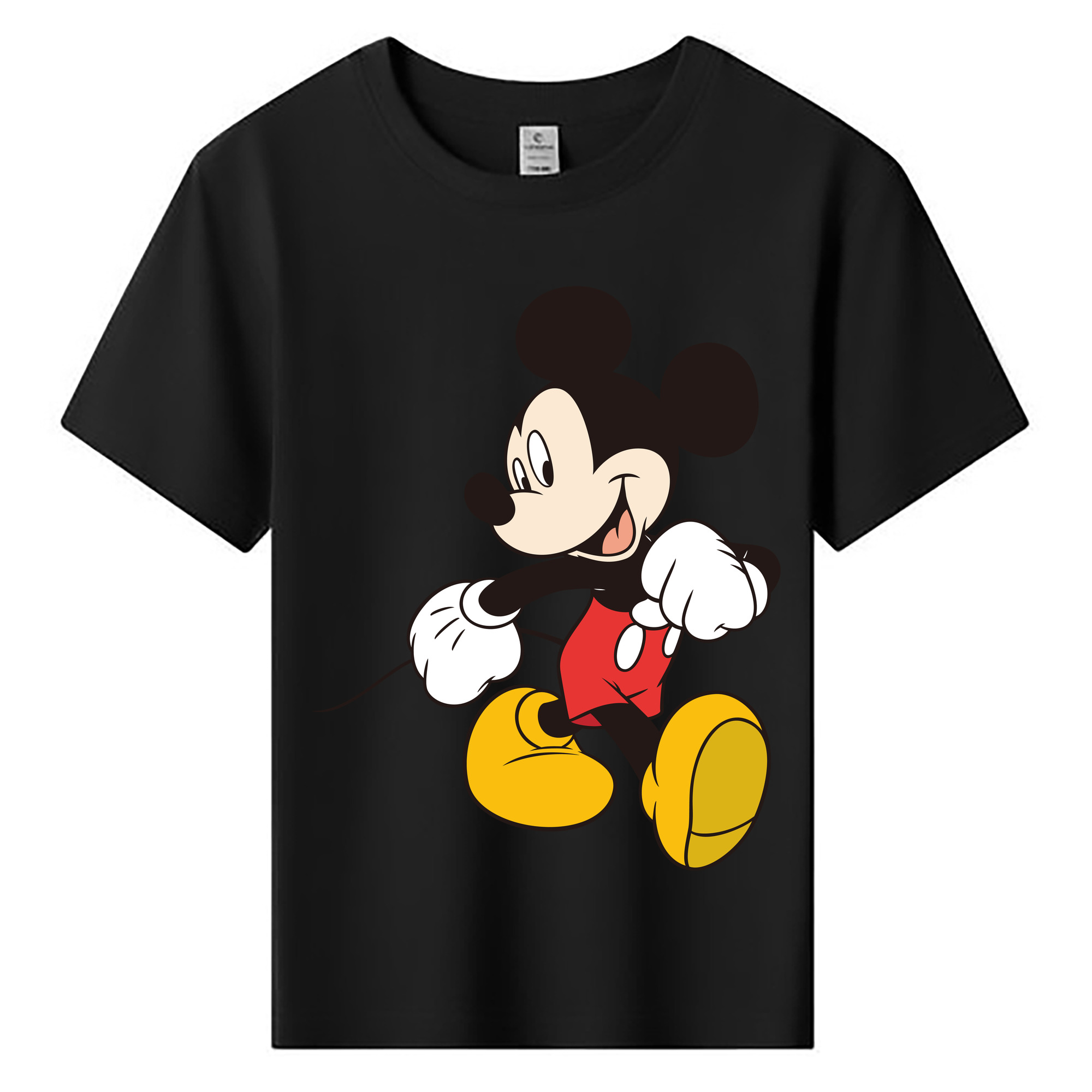 ミッキーマウス Mickey Mouse 綿100％キッズTシャツ（フロントプリント）