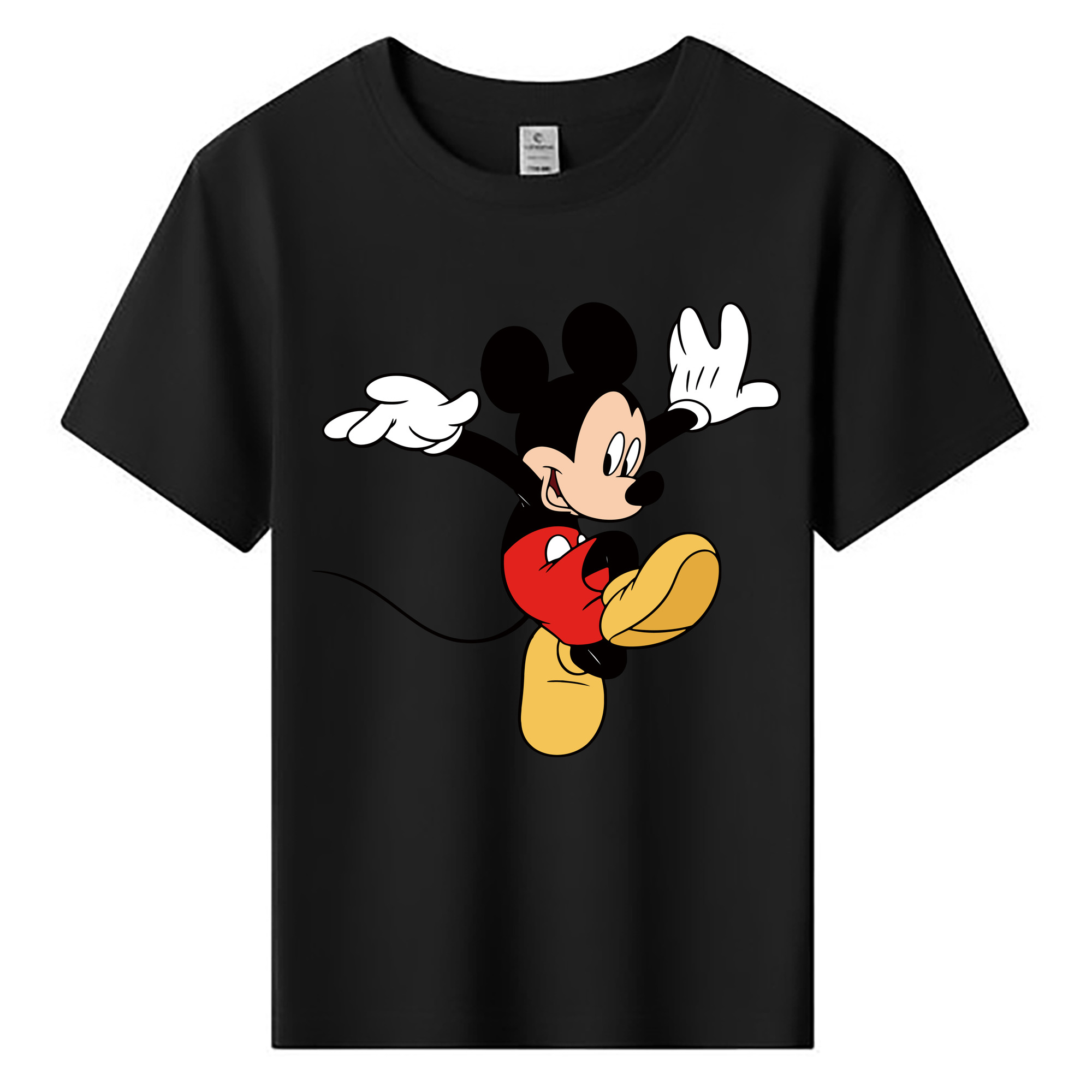 ミッキーマウス Mickey Mouse 綿100％キッズTシャツ（フロントプリント）