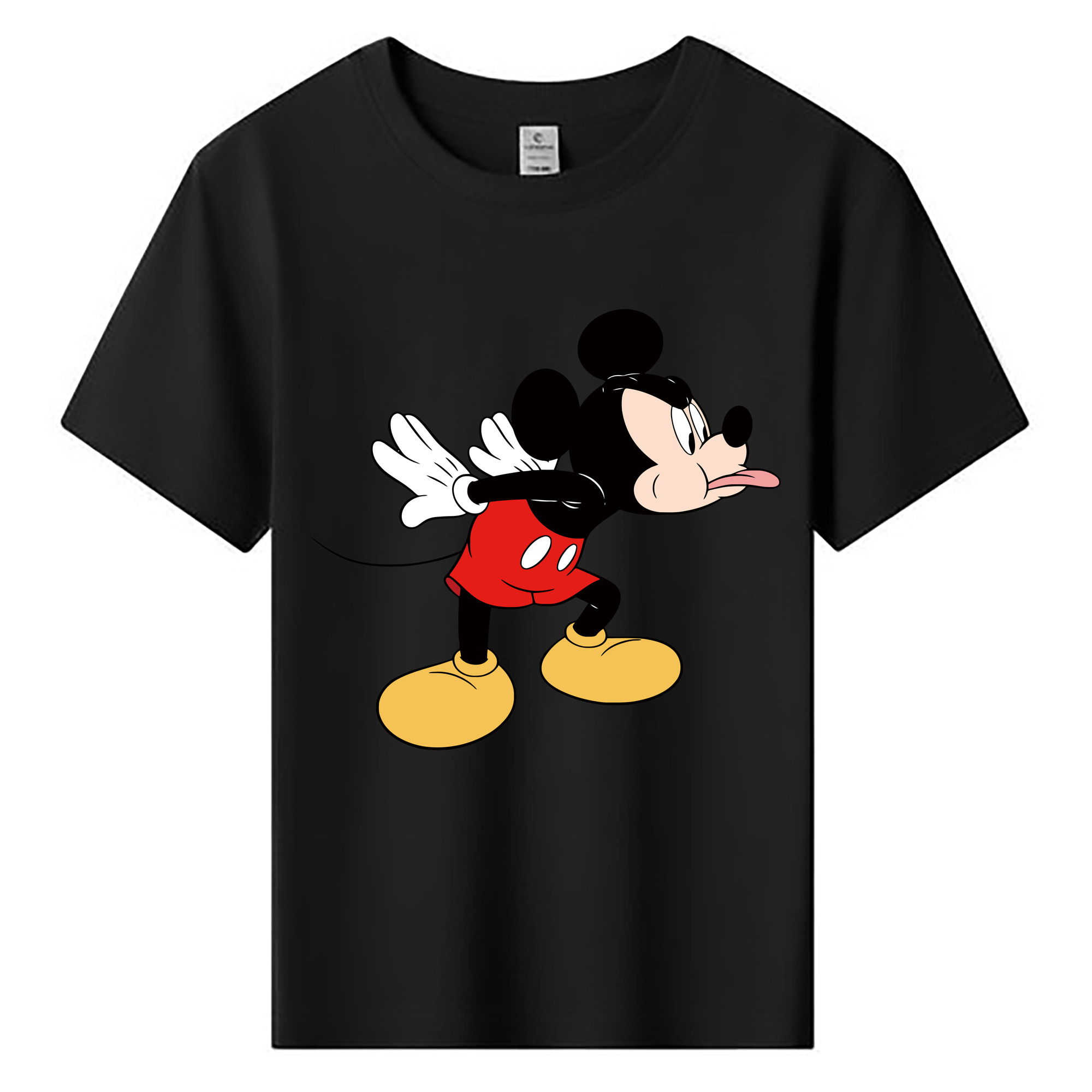 ミッキーマウス Mickey Mouse 綿100％キッズTシャツ（フロントプリント）
