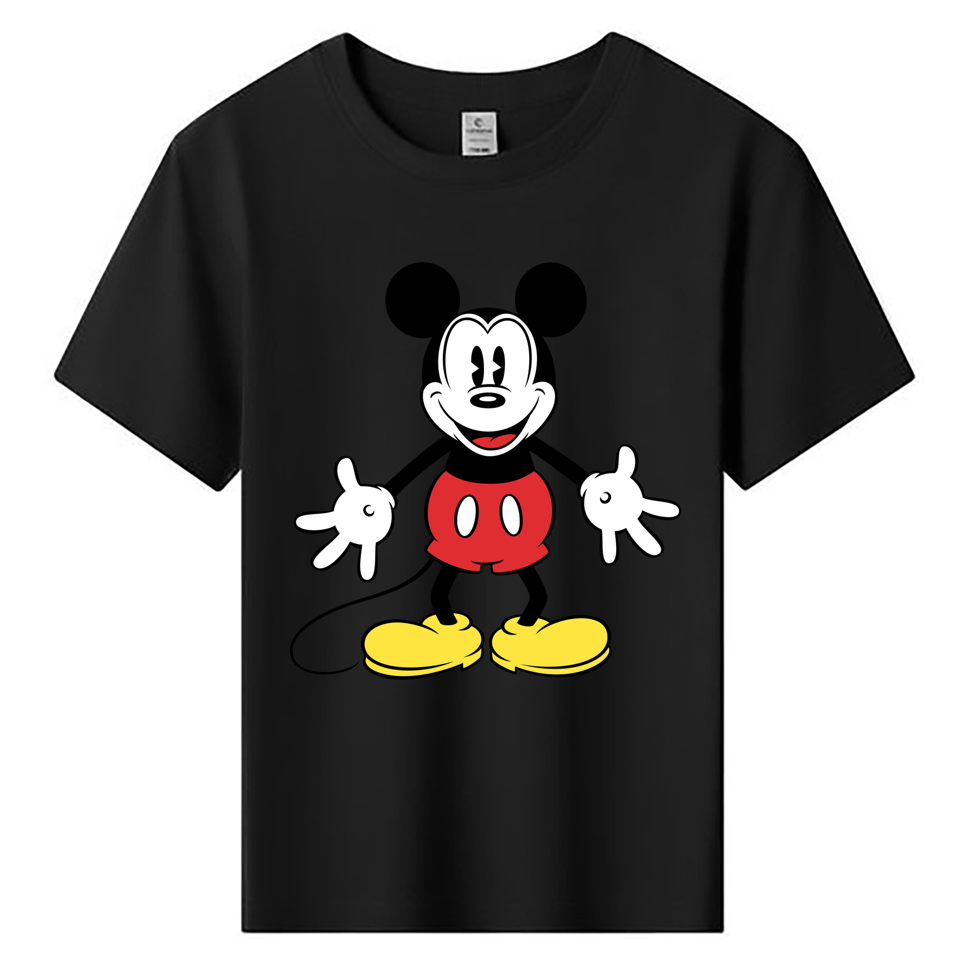 ミッキーマウス Mickey Mouse 綿100％キッズTシャツ（フロントプリント）
