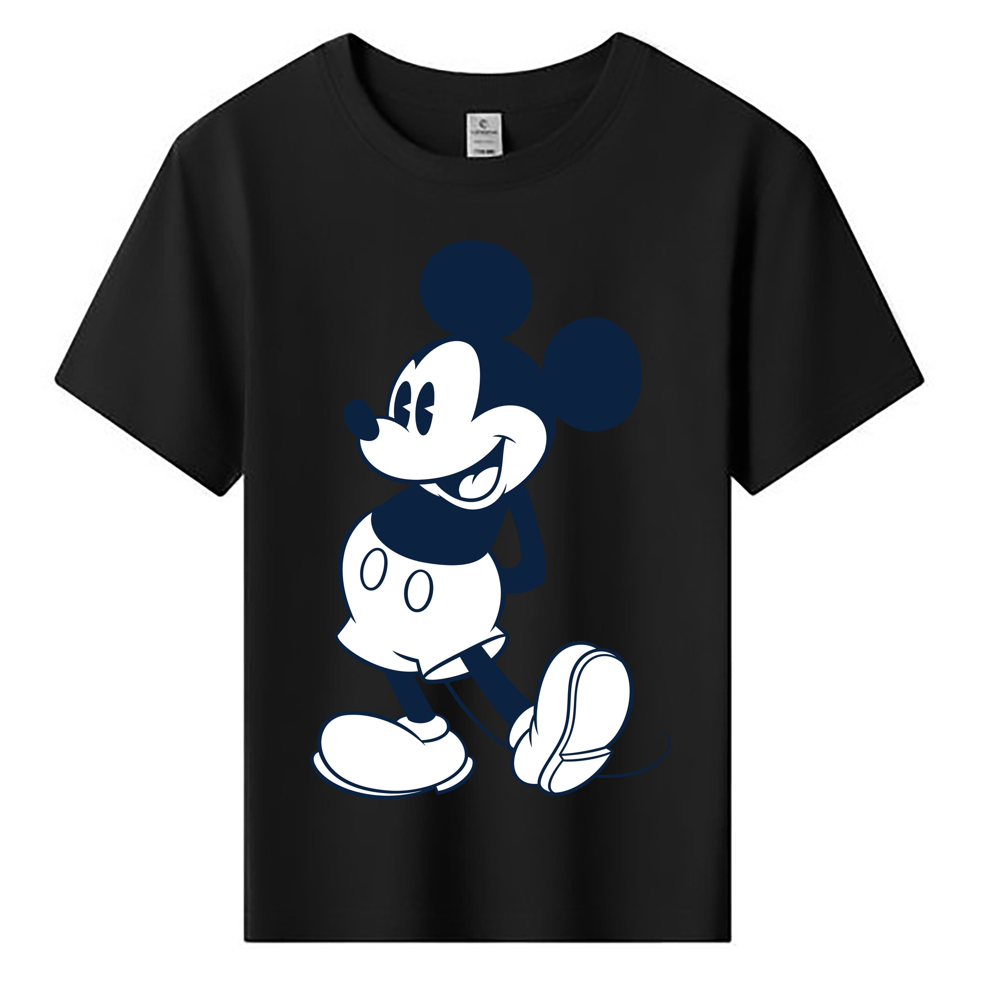 ミッキーマウス Mickey Mouse 綿100％キッズTシャツ（フロントプリント）