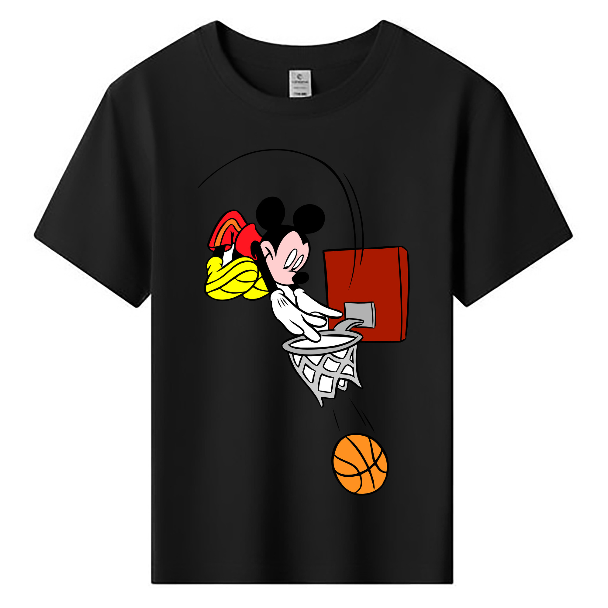 ミッキーマウス Mickey Mouse 綿100％キッズTシャツ（フロントプリント）