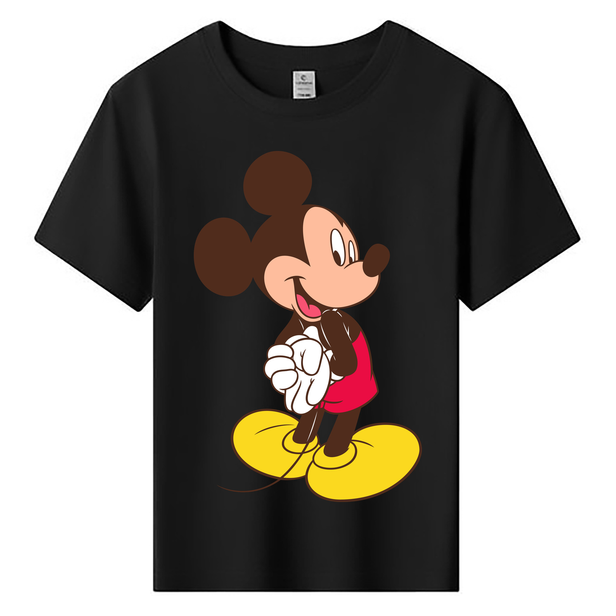 ミッキーマウス Mickey Mouse 綿100％キッズTシャツ（フロントプリント）
