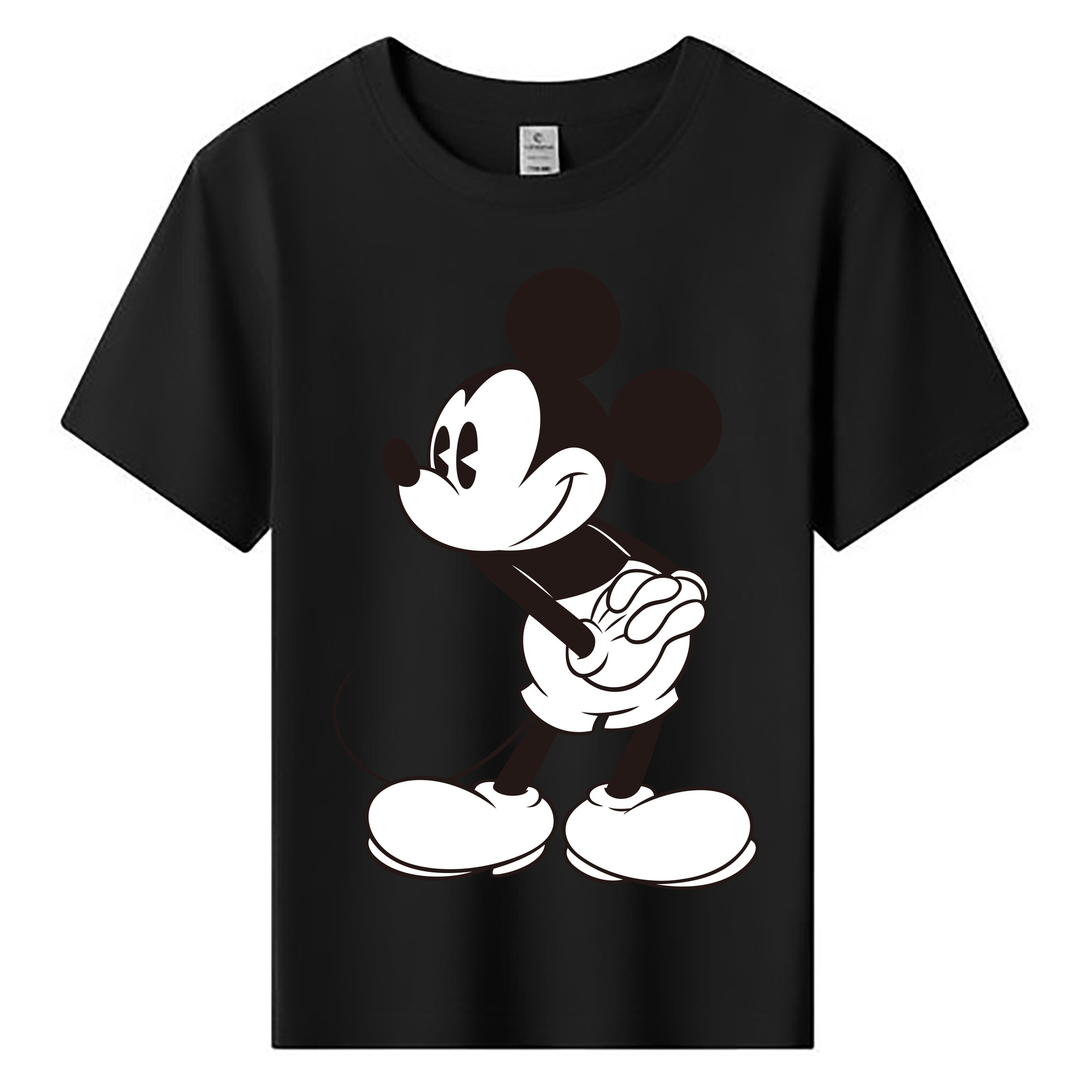 ミッキーマウス Mickey Mouse 綿100％キッズTシャツ（フロントプリント）
