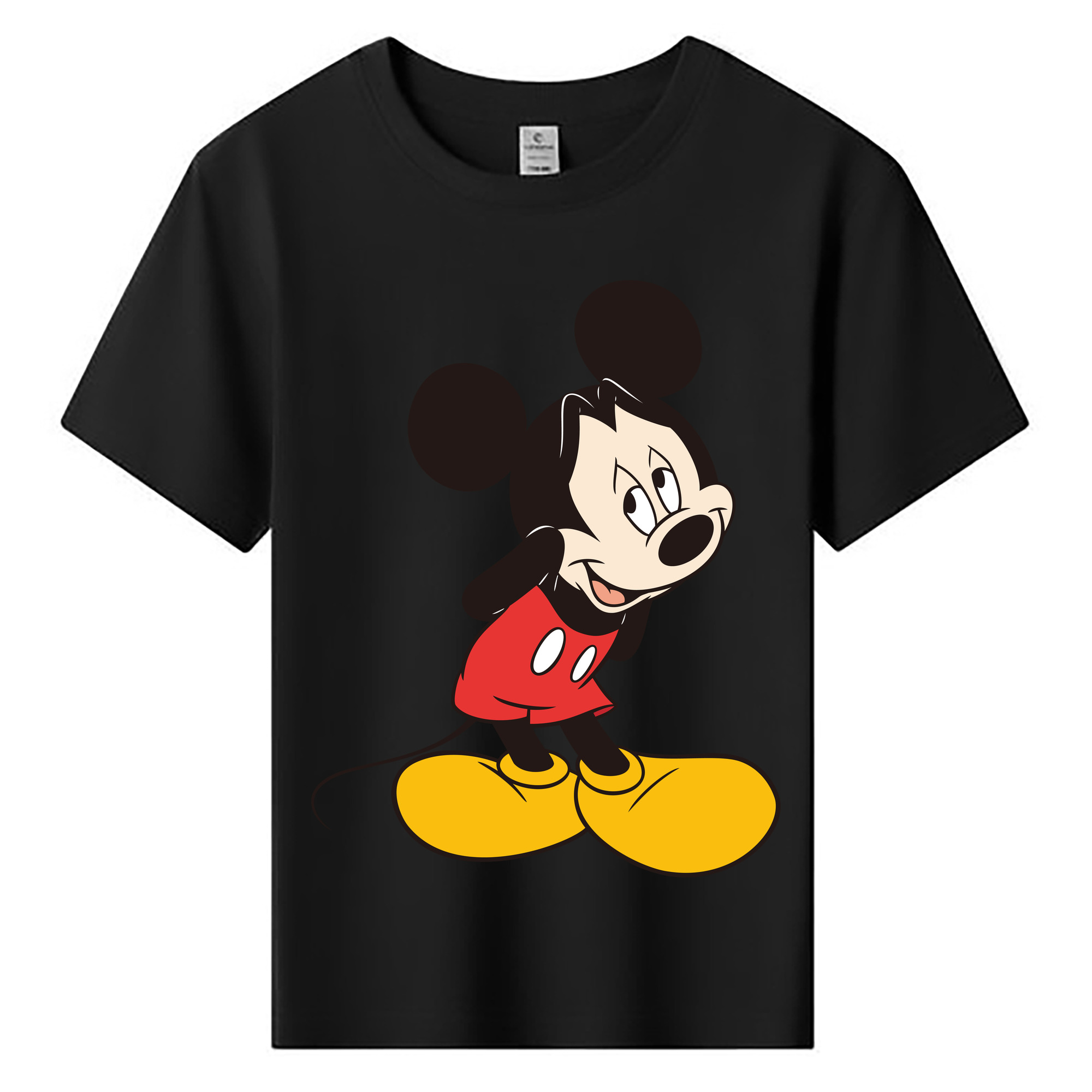ミッキーマウス Mickey Mouse 綿100％キッズTシャツ（フロントプリント）