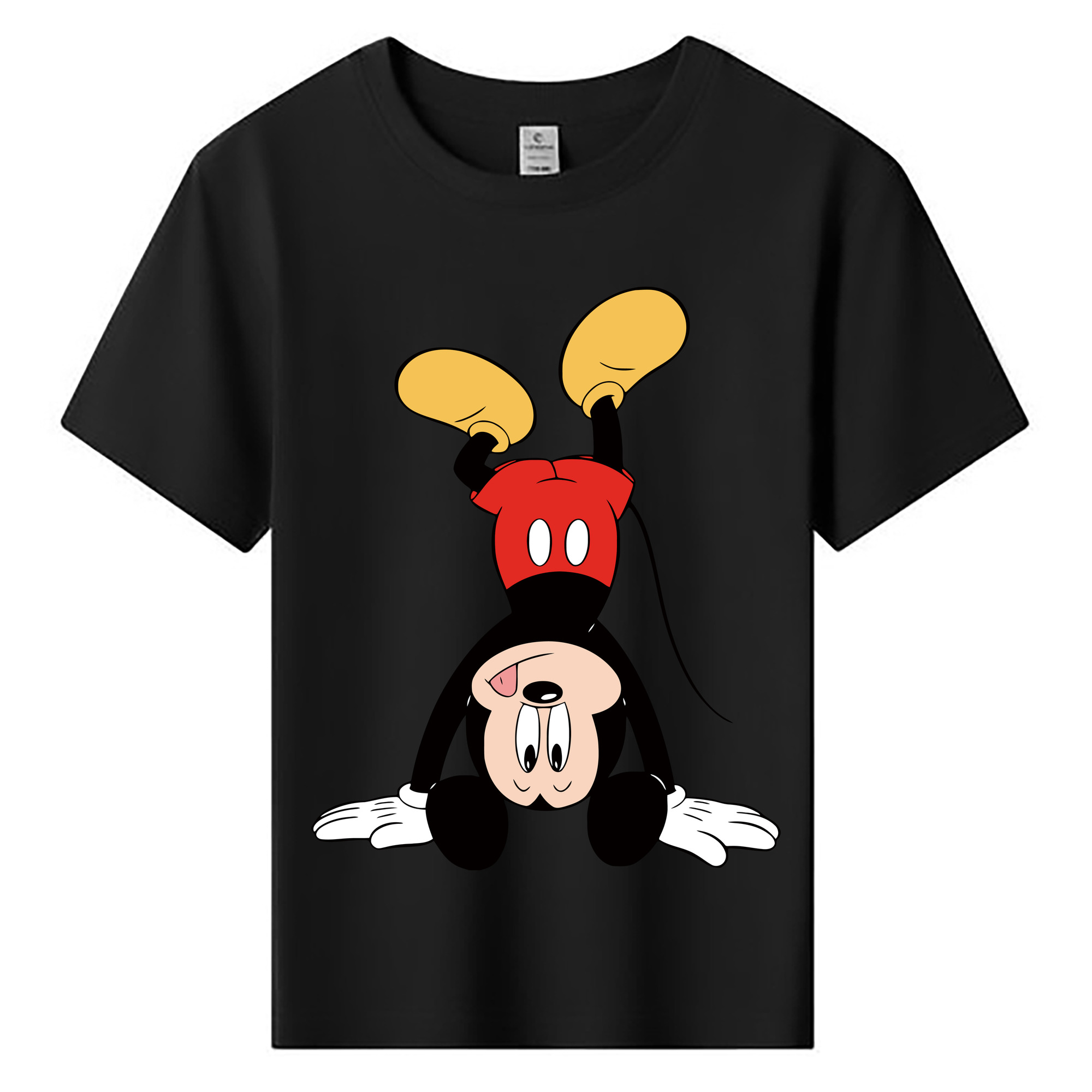 ミッキーマウス Mickey Mouse 綿100％キッズTシャツ（フロントプリント）