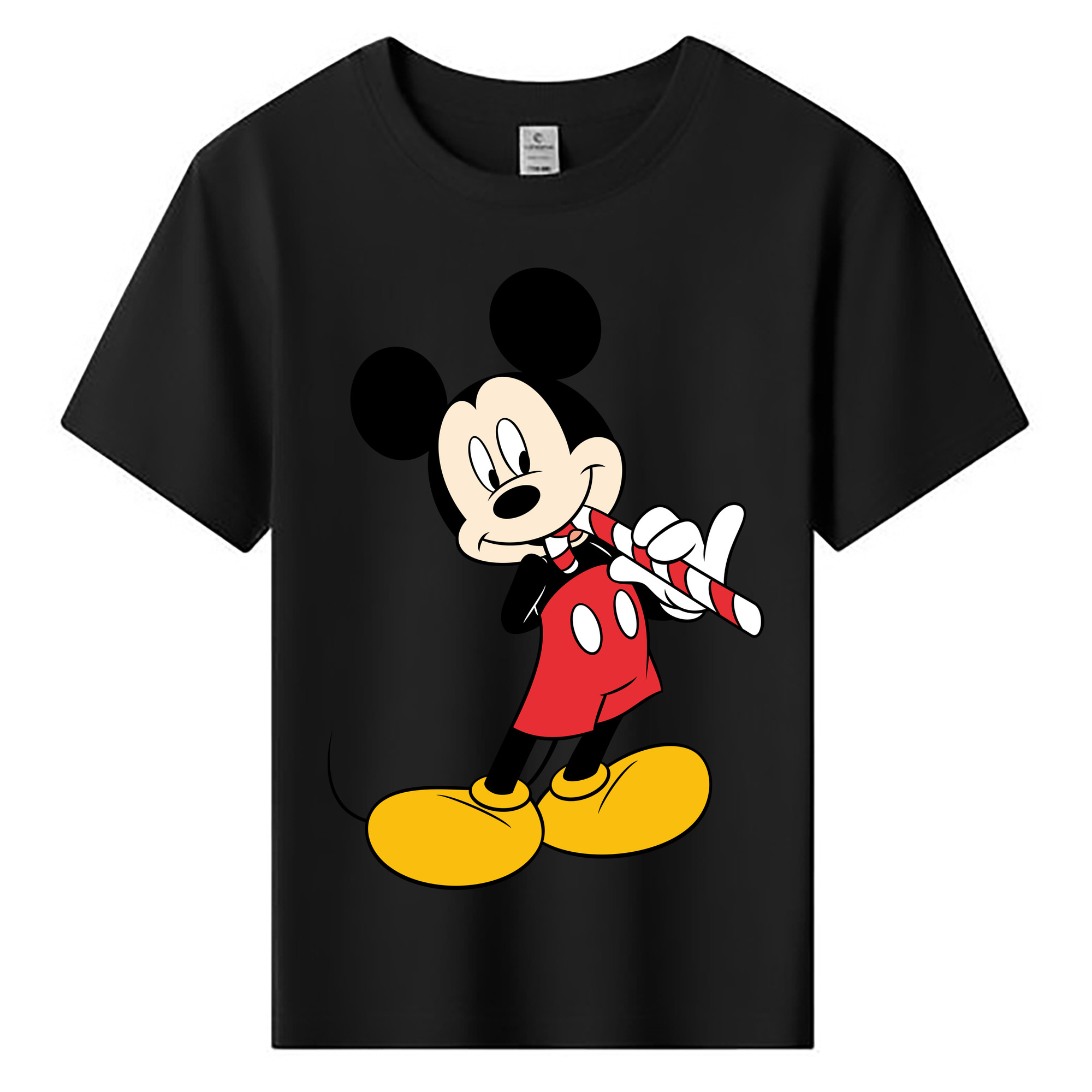 ミッキーマウス Mickey Mouse 綿100％キッズTシャツ（フロントプリント）