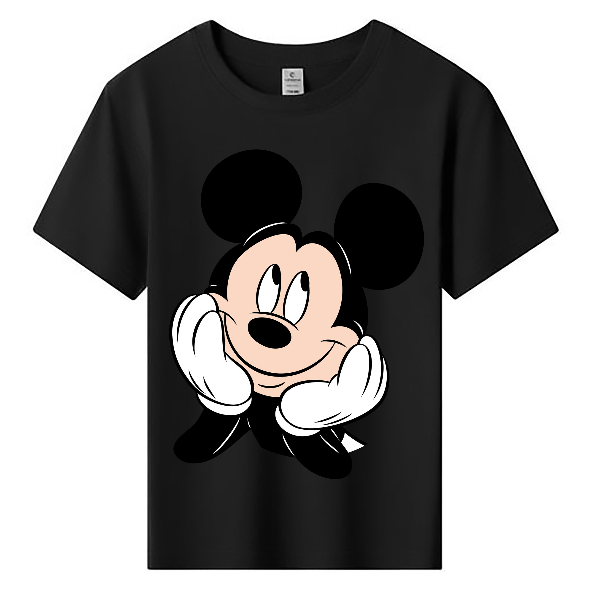 ミッキーマウス Mickey Mouse 綿100％キッズTシャツ（フロントプリント）