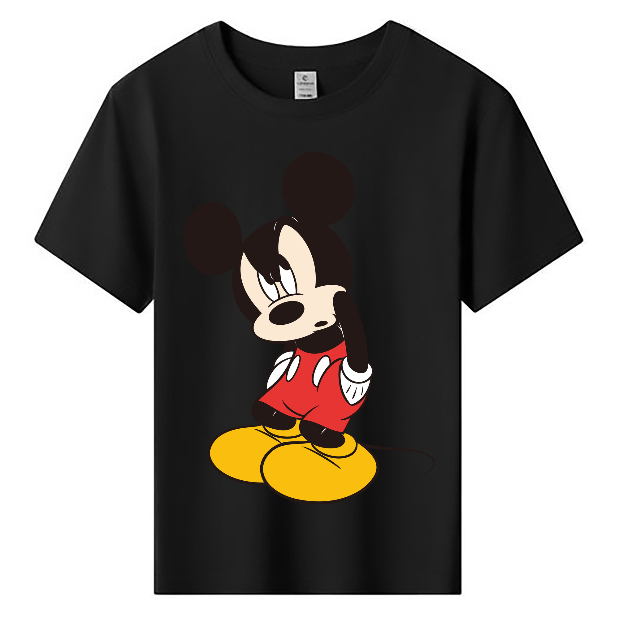 ミッキーマウス Mickey Mouse 綿100％キッズTシャツ（フロントプリント）