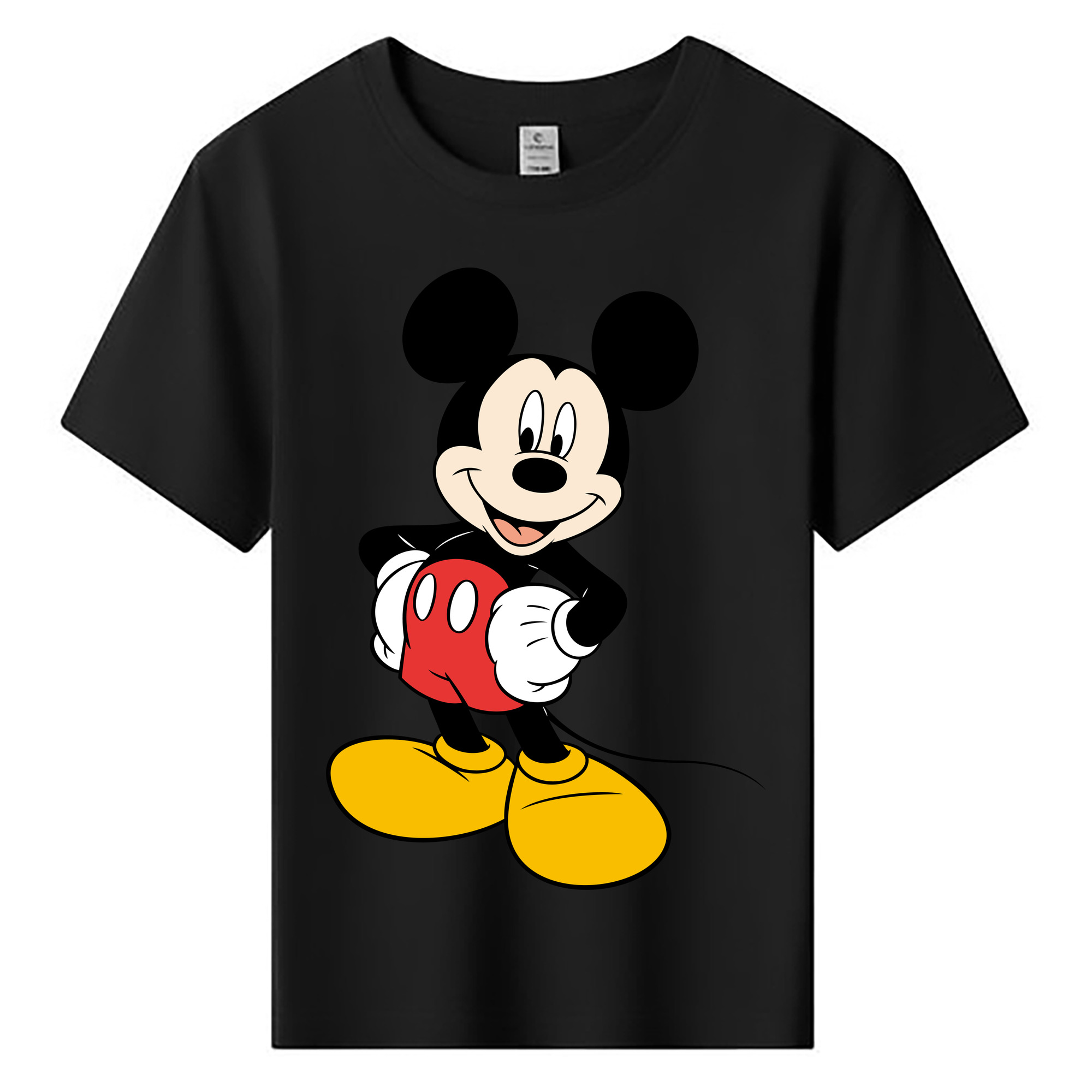 ミッキーマウス Mickey Mouse 綿100％キッズTシャツ（フロントプリント）