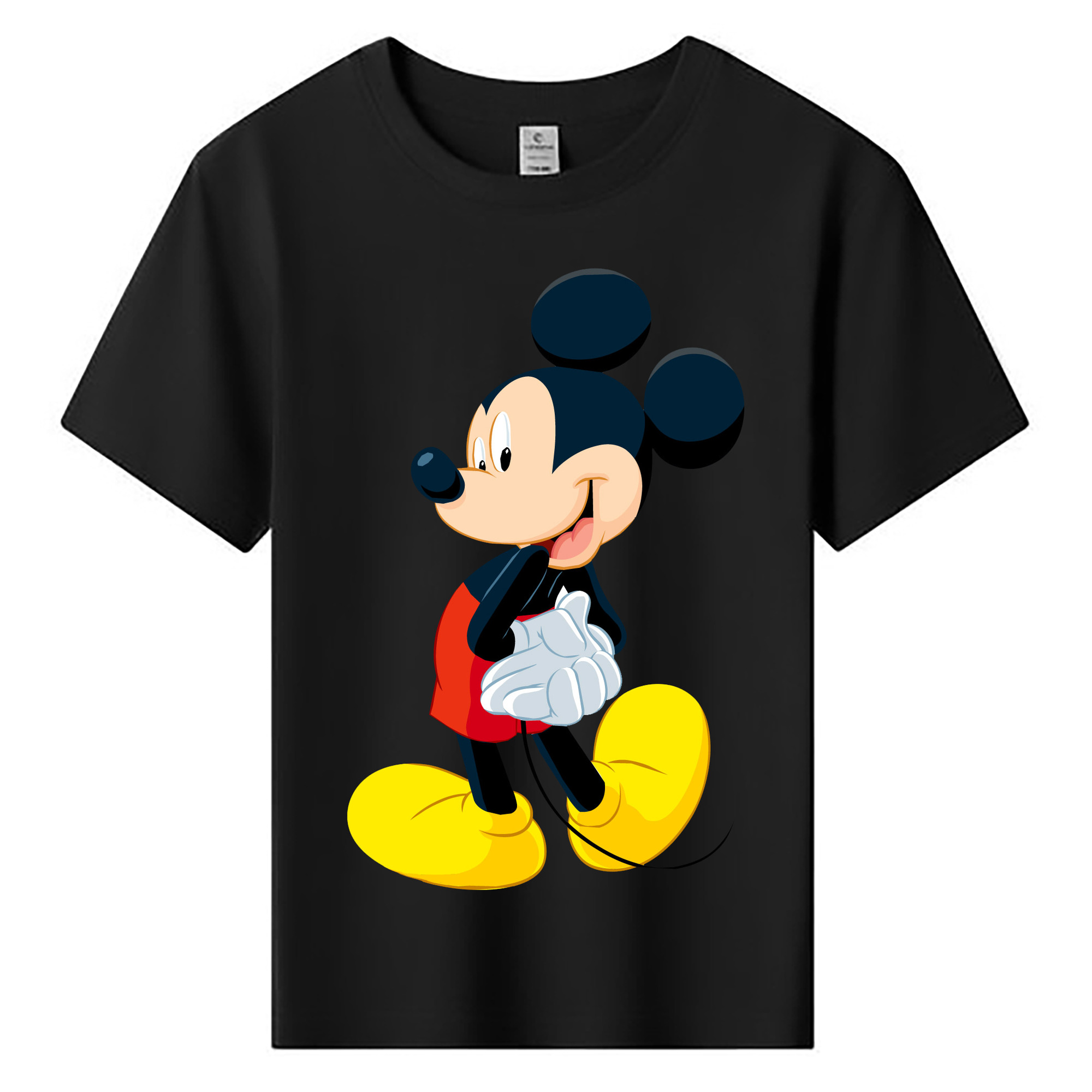 ミッキーマウス Mickey Mouse 綿100％キッズTシャツ（フロントプリント）