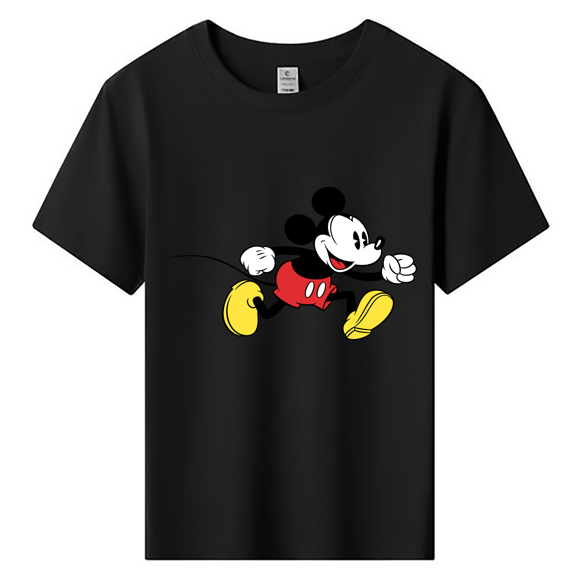 ミッキーマウス Mickey Mouse 綿100％キッズTシャツ（フロントプリント）