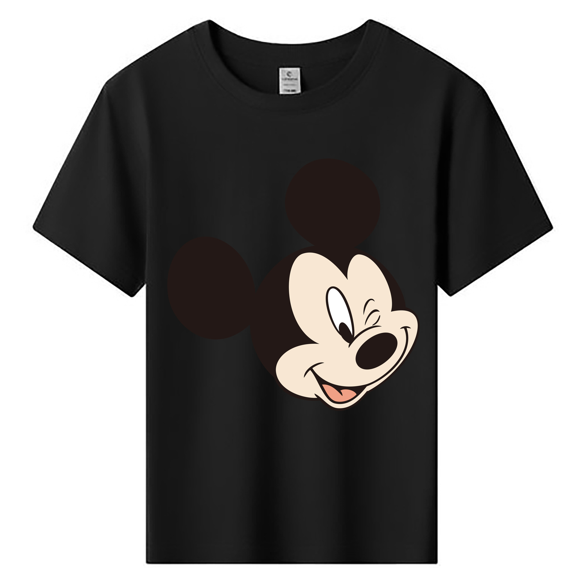 ミッキーマウス Mickey Mouse 綿100％キッズTシャツ（フロントプリント）