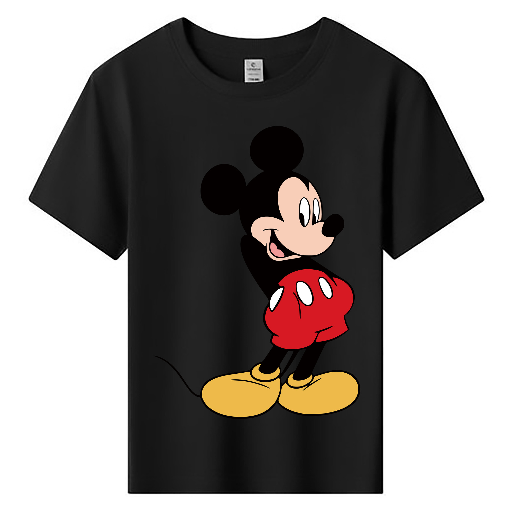 ミッキーマウス Mickey Mouse 綿100％キッズTシャツ（フロントプリント）