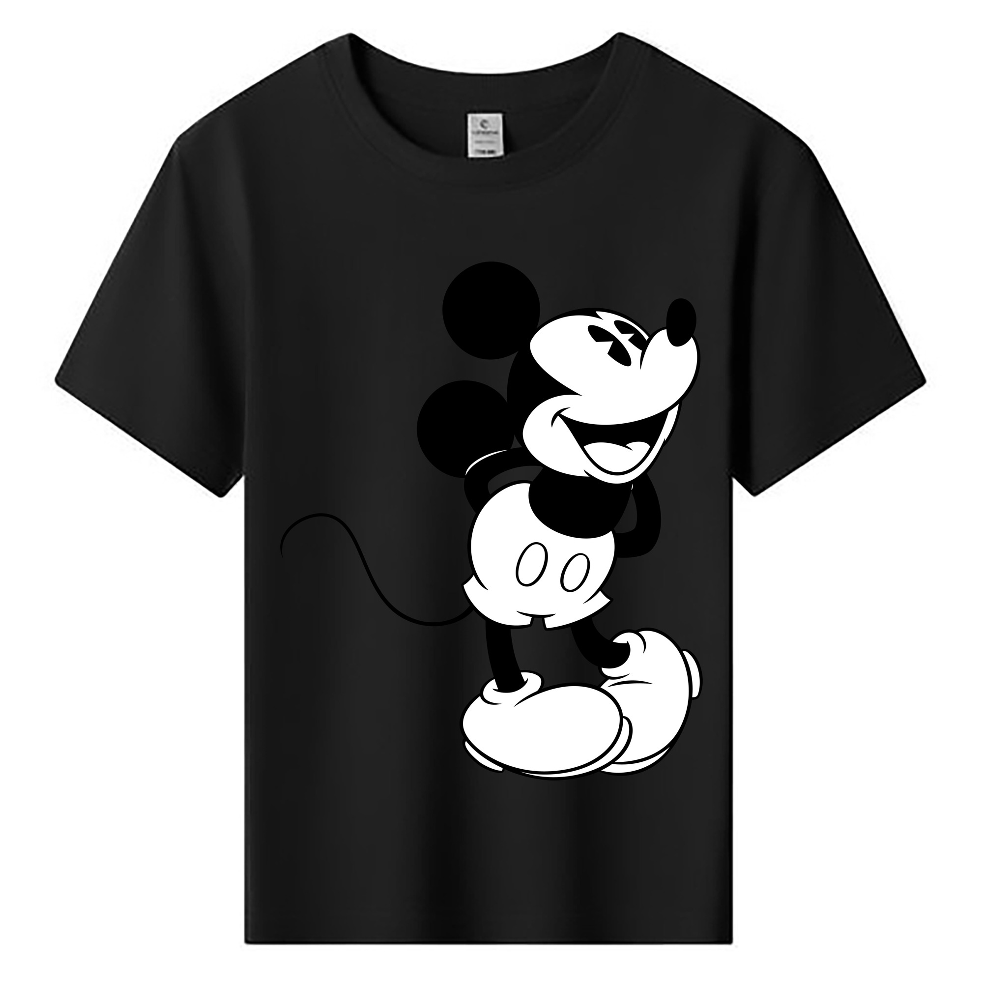 ミッキーマウス Mickey Mouse 綿100％キッズTシャツ（フロントプリント）