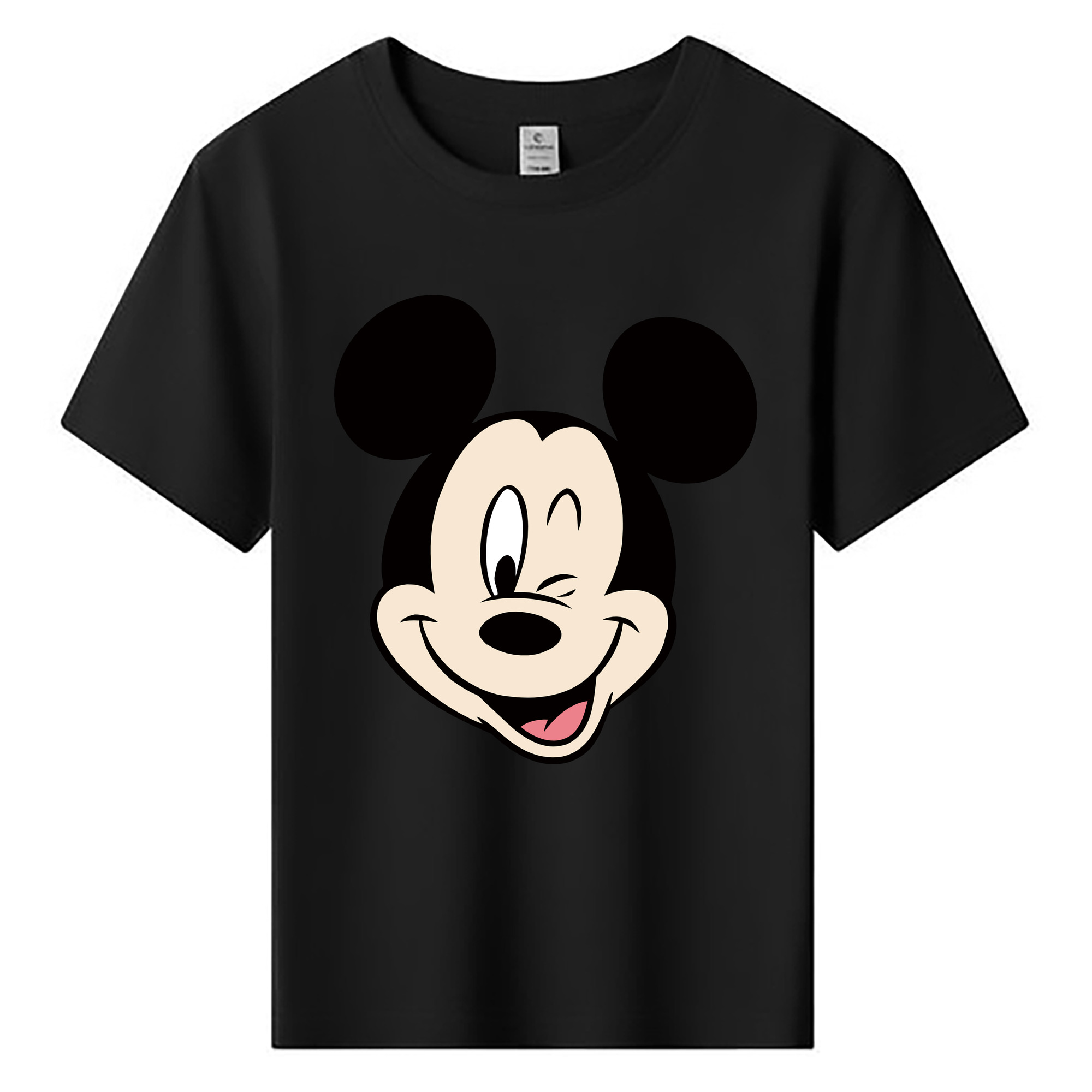 ミッキーマウス Mickey Mouse 綿100％キッズTシャツ（フロントプリント）