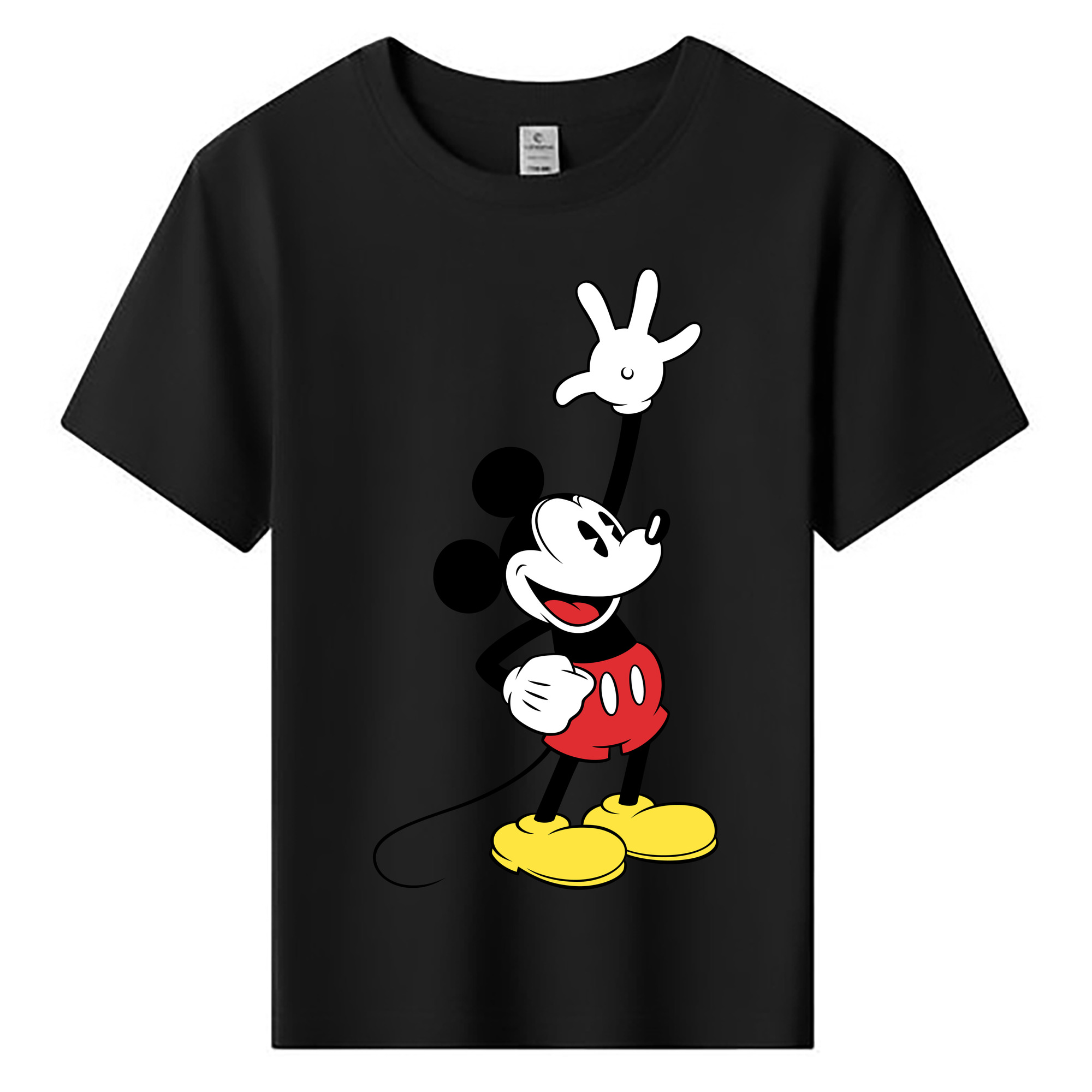ミッキーマウス Mickey Mouse 綿100％キッズTシャツ（フロントプリント）