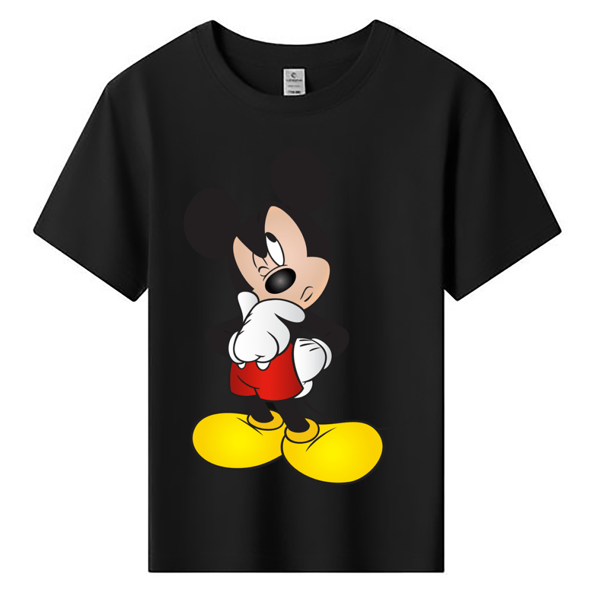 ミッキーマウス Mickey Mouse 綿100％キッズTシャツ（フロントプリント）