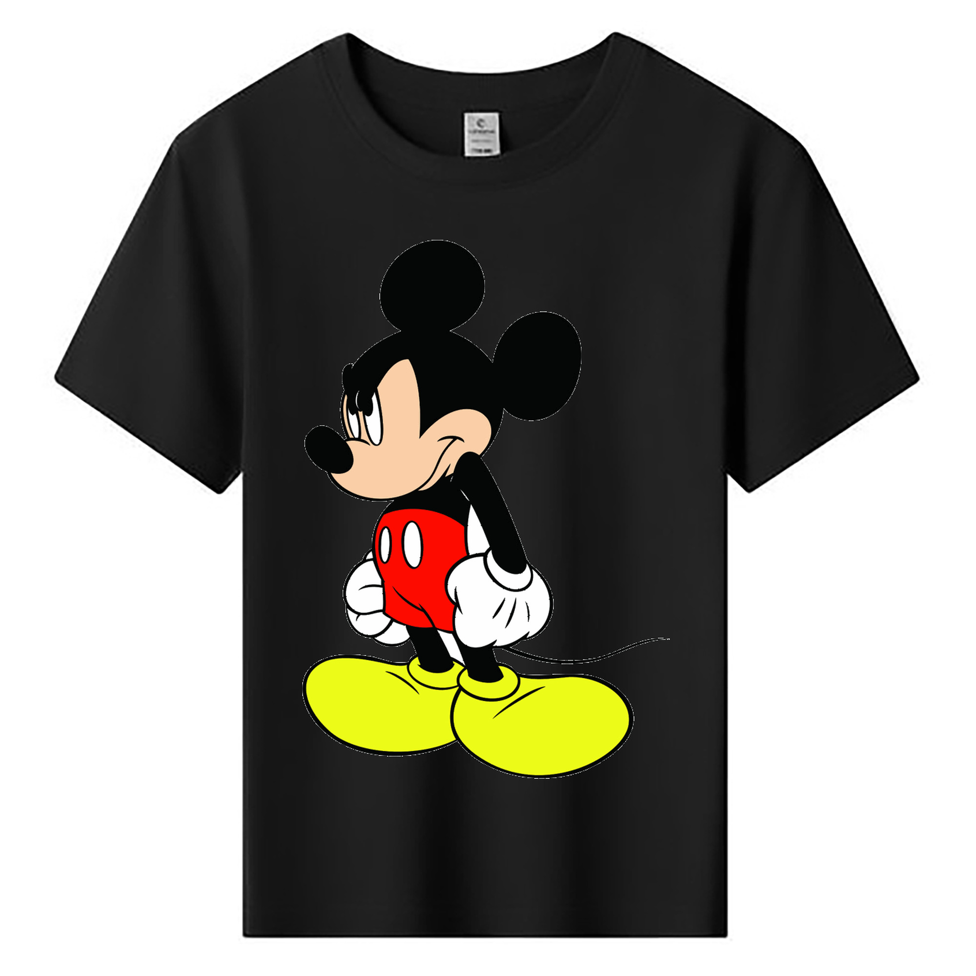 ミッキーマウス Mickey Mouse 綿100％キッズTシャツ（フロントプリント）
