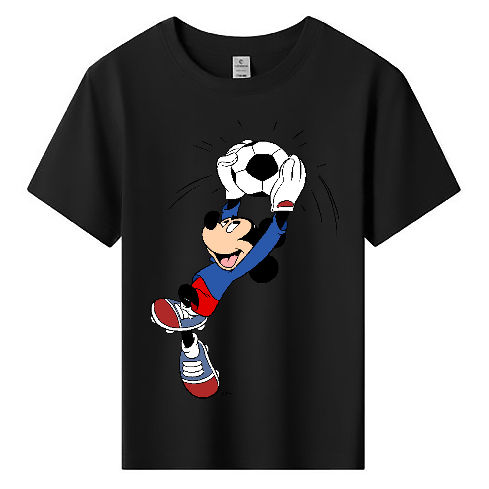 ミッキーマウス Mickey Mouse 綿100％キッズTシャツ（フロントプリント）