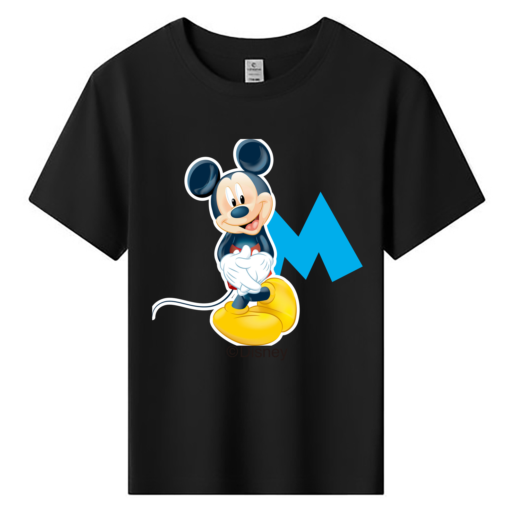 ミッキーマウス Mickey Mouse 綿100％キッズTシャツ（フロントプリント）