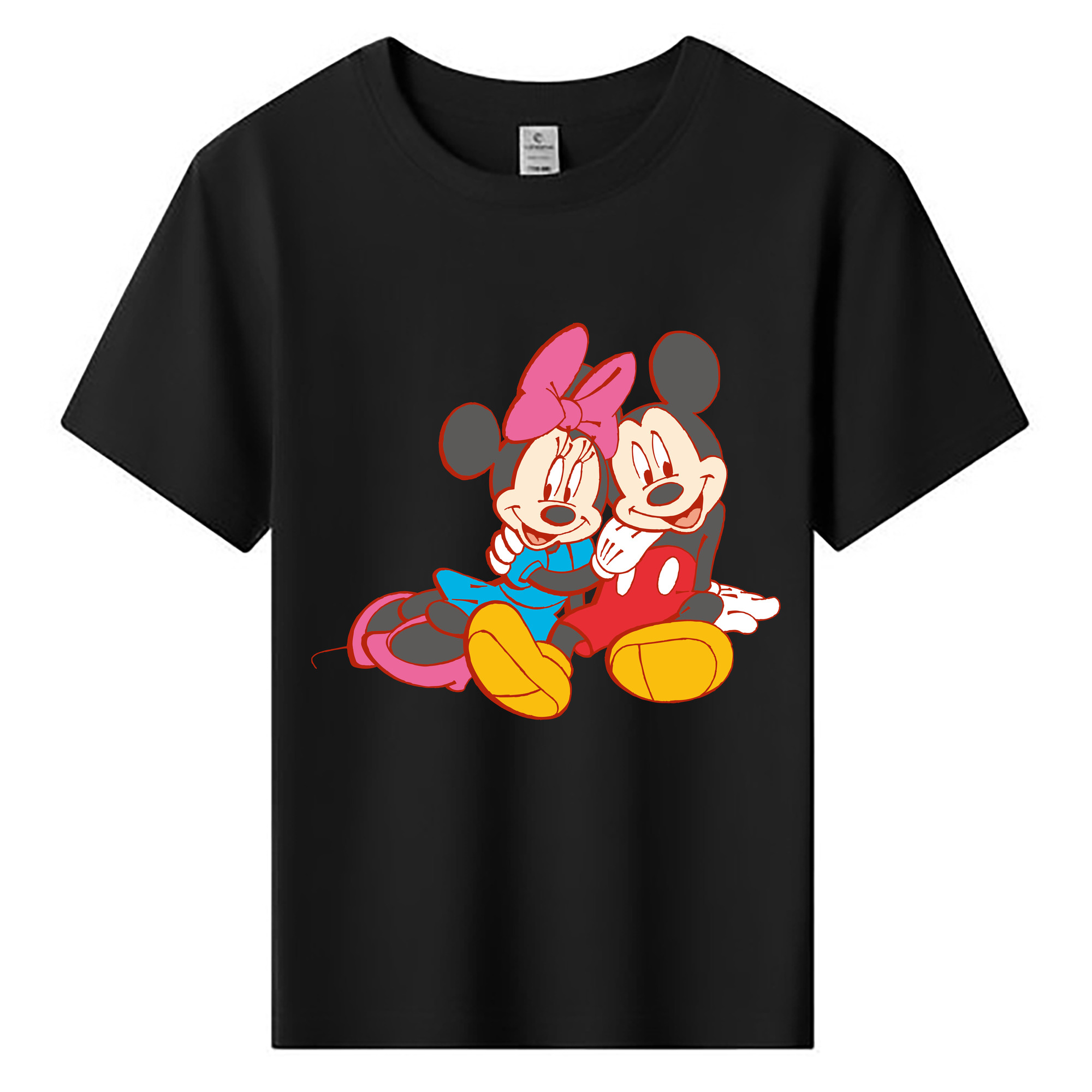 ミッキーマウス Mickey Mouse 綿100％キッズTシャツ（フロントプリント）