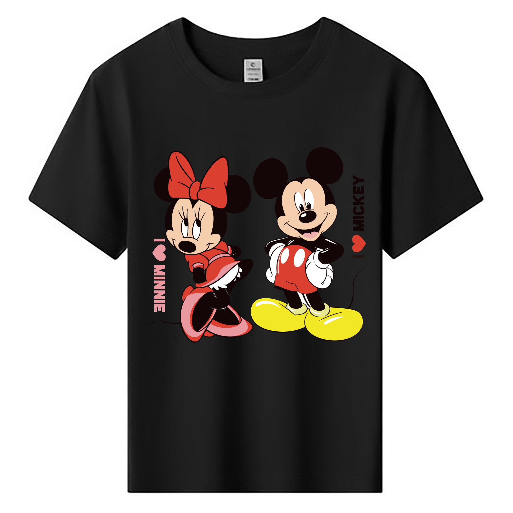 ミッキーマウス Mickey Mouse 綿100％キッズTシャツ（フロントプリント）