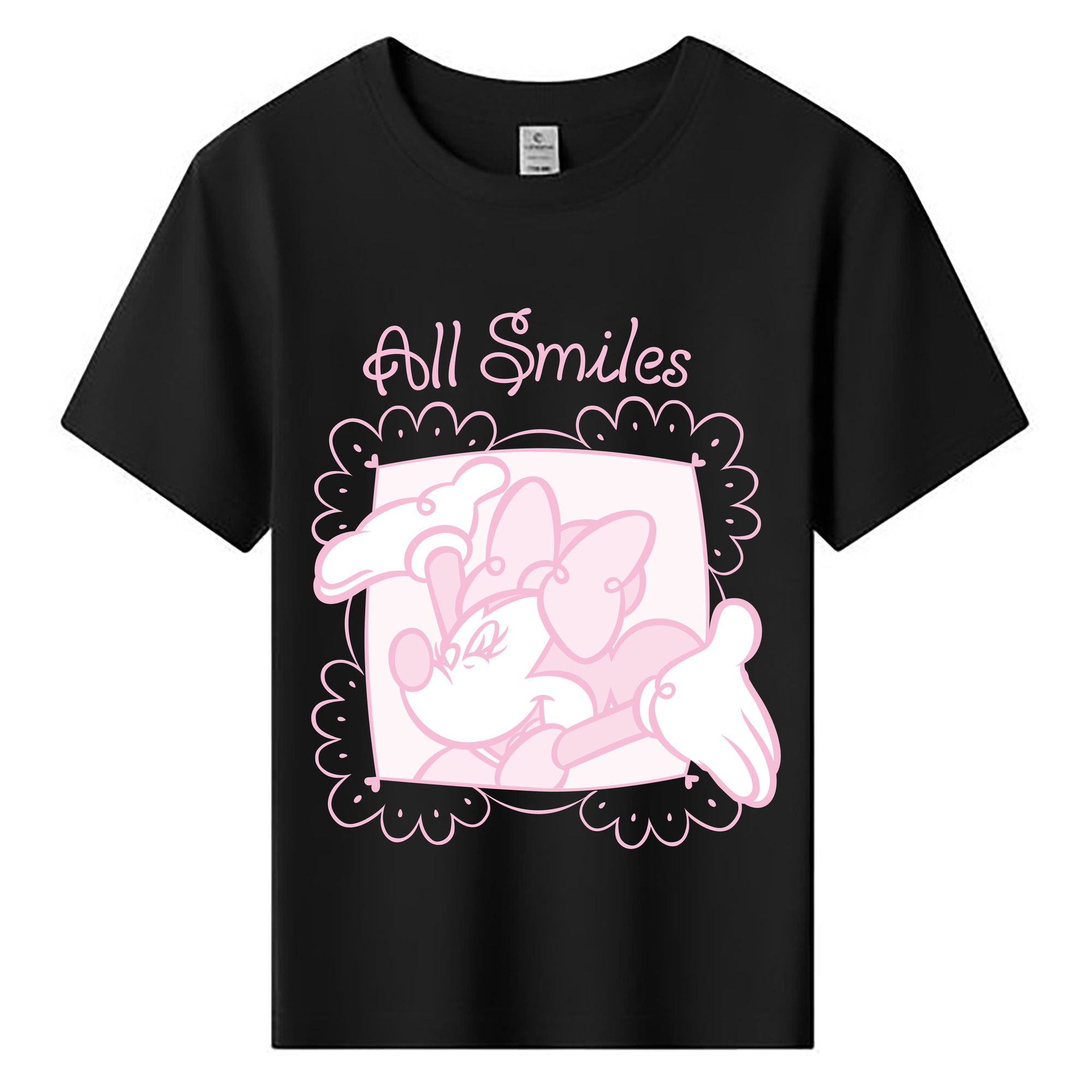 （画像用） ミッキーマウス Mickey Mouse 綿100％キッズTシャツ（フロントプリント）