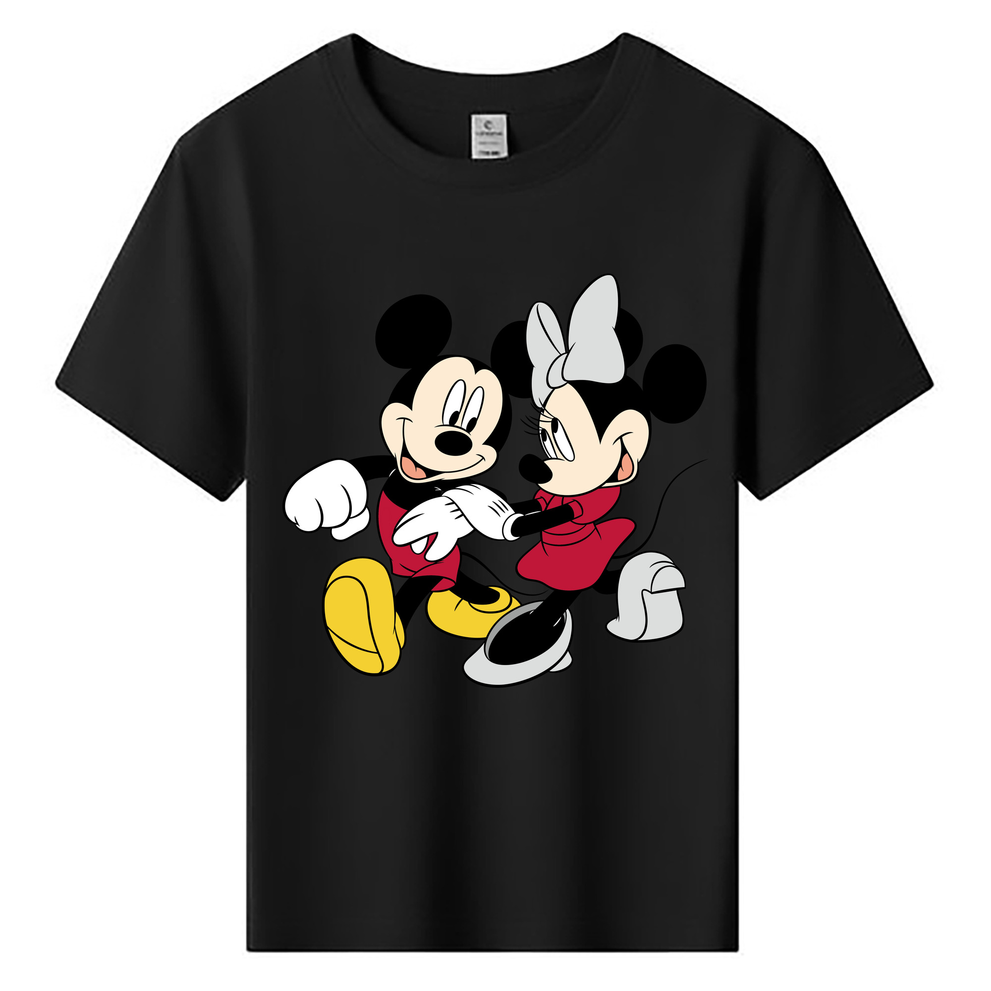 ミッキーマウス Mickey Mouse 綿100％キッズTシャツ（フロントプリント）