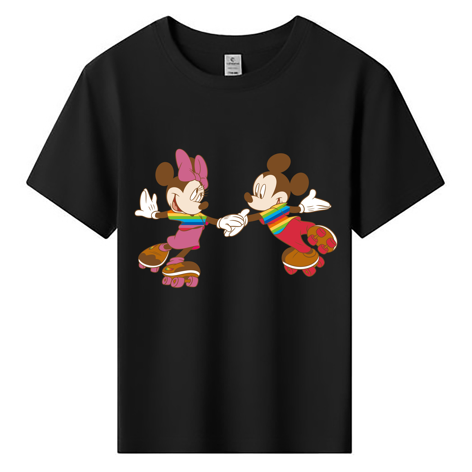 ミッキーマウス Mickey Mouse 綿100％キッズTシャツ（フロントプリント）